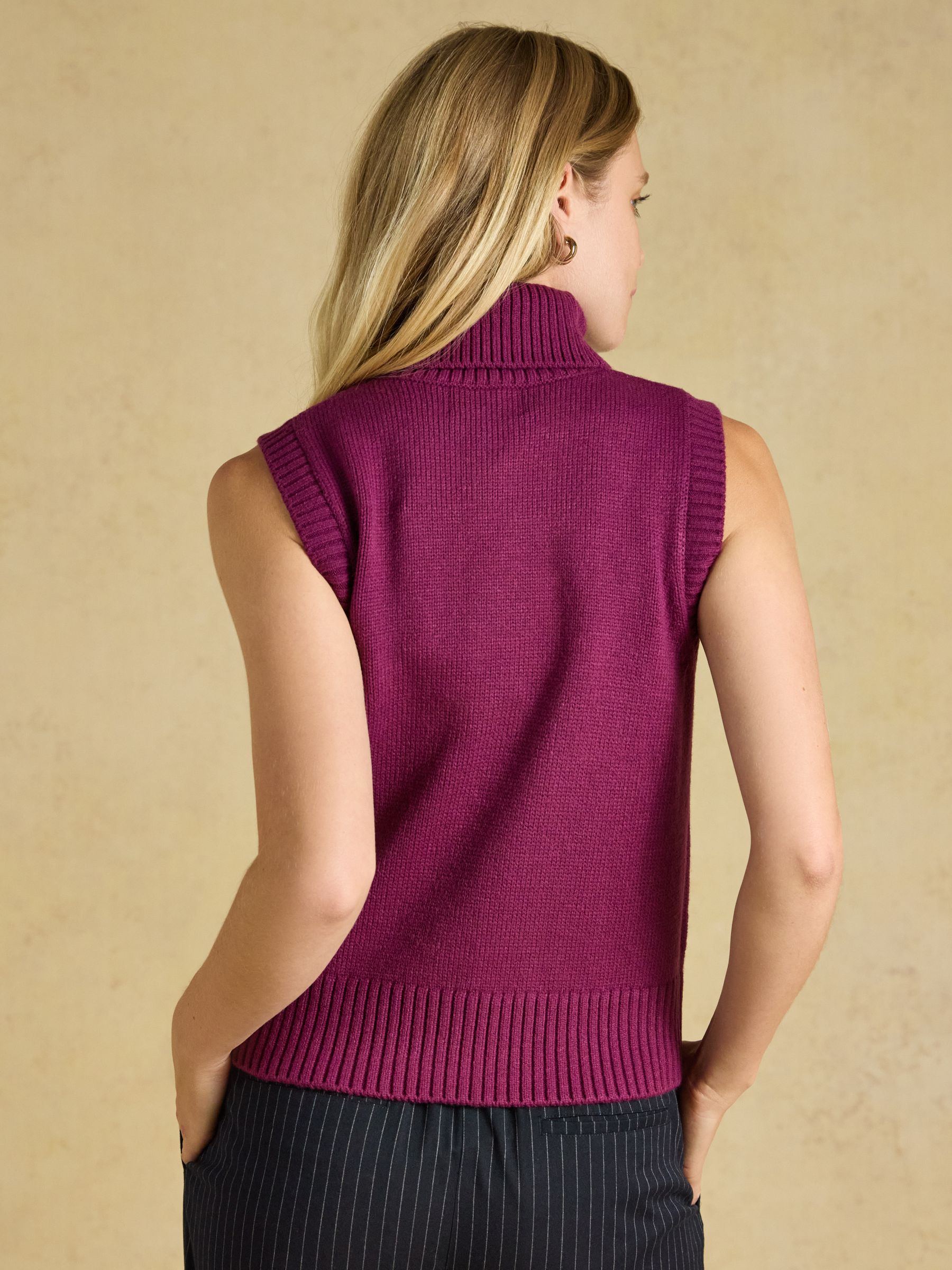 Purple Roll Neck Tank - Image 2 of 6