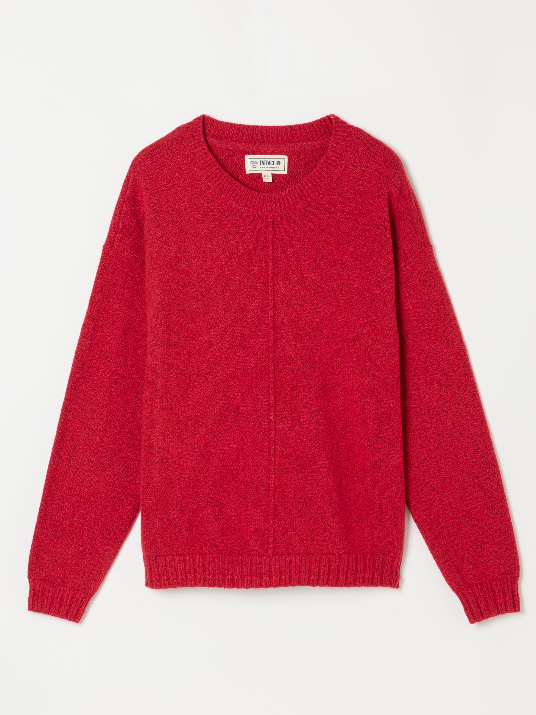 Barley Red Knitted Crew Neck Jumper - Image 7 of 7