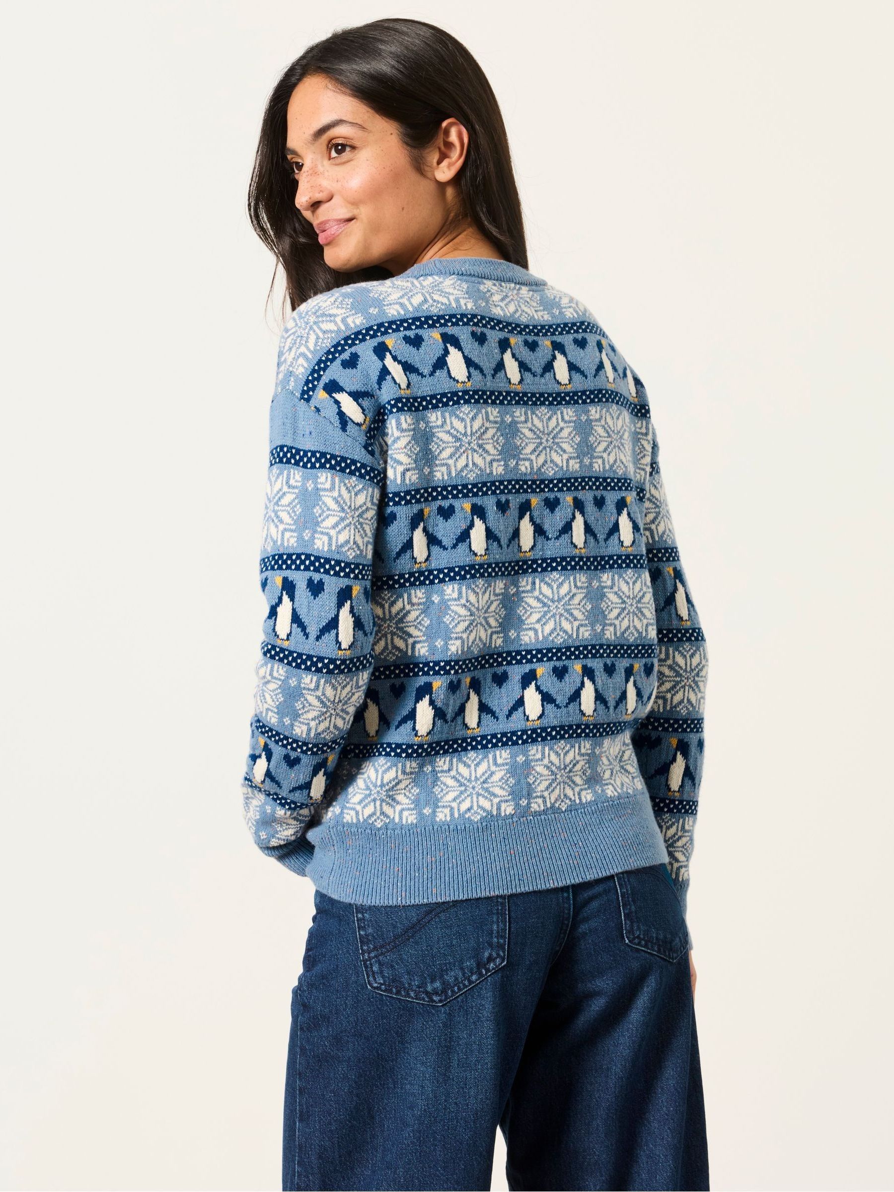 Blue Penguin Knitted Jumper - Image 2 of 6