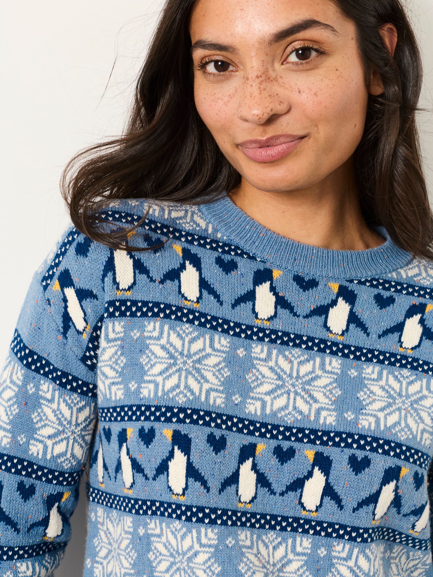 Blue Penguin Knitted Jumper - Image 3 of 6