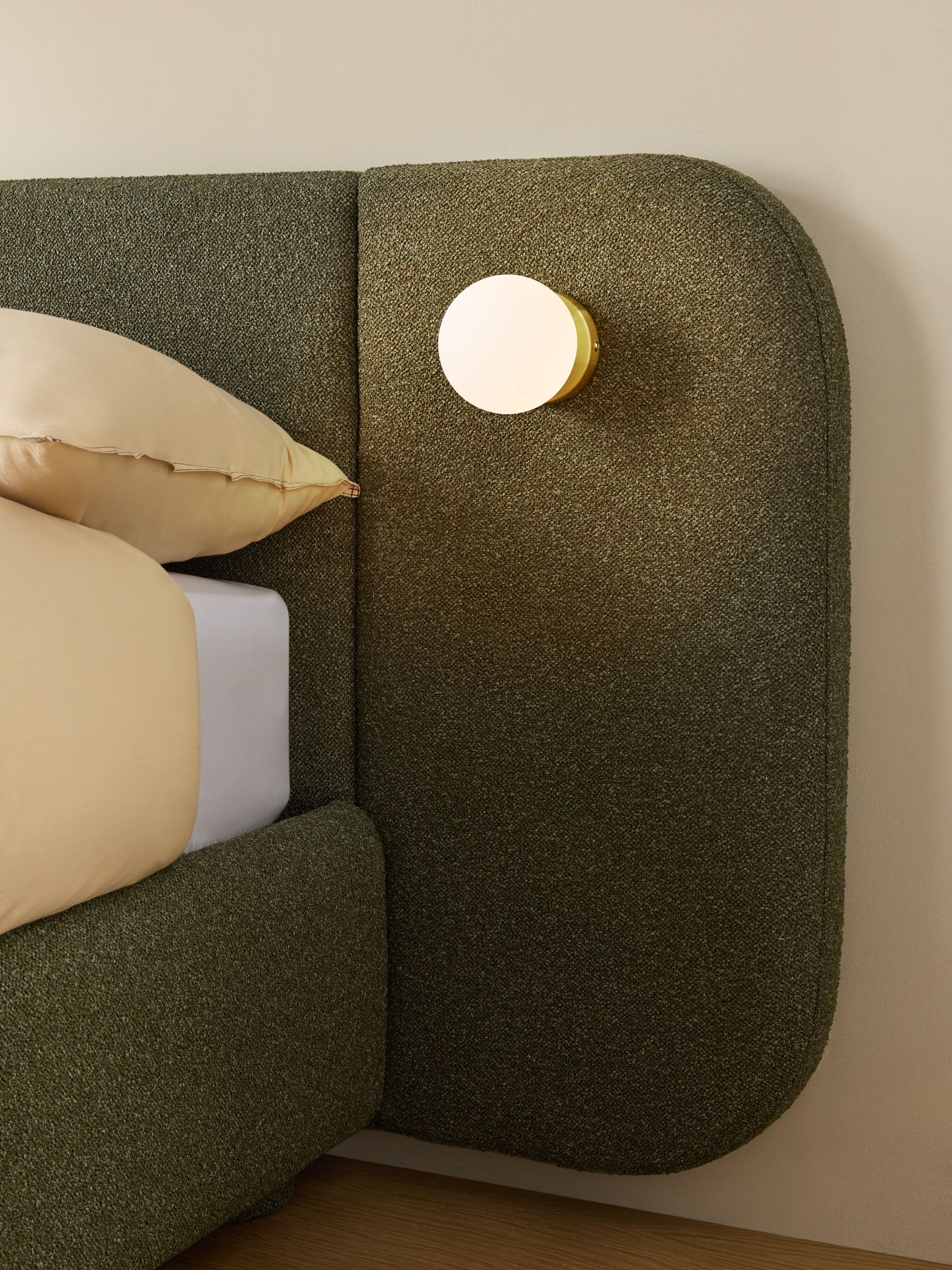 Hanson Ottoman Storage Hotel Bed in Forest Green Boucle - Image 2 of 6 Hanson Ottoman Storage Hotel Bed in Forest Green Boucle - Image 2 of 6