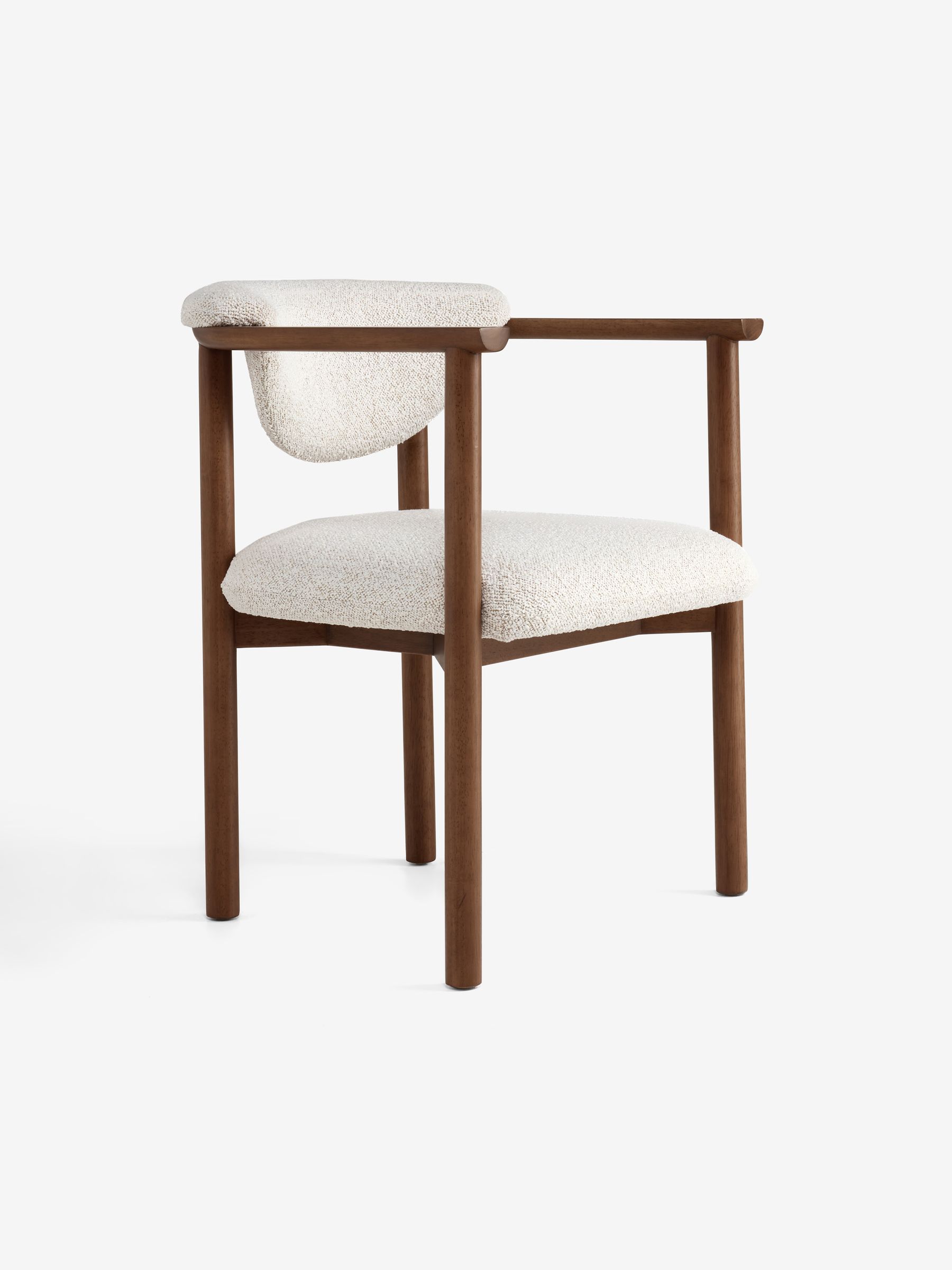 Portia Dining Chair in Oyster Natural Soft Touch Boucle - Image 4 of 5