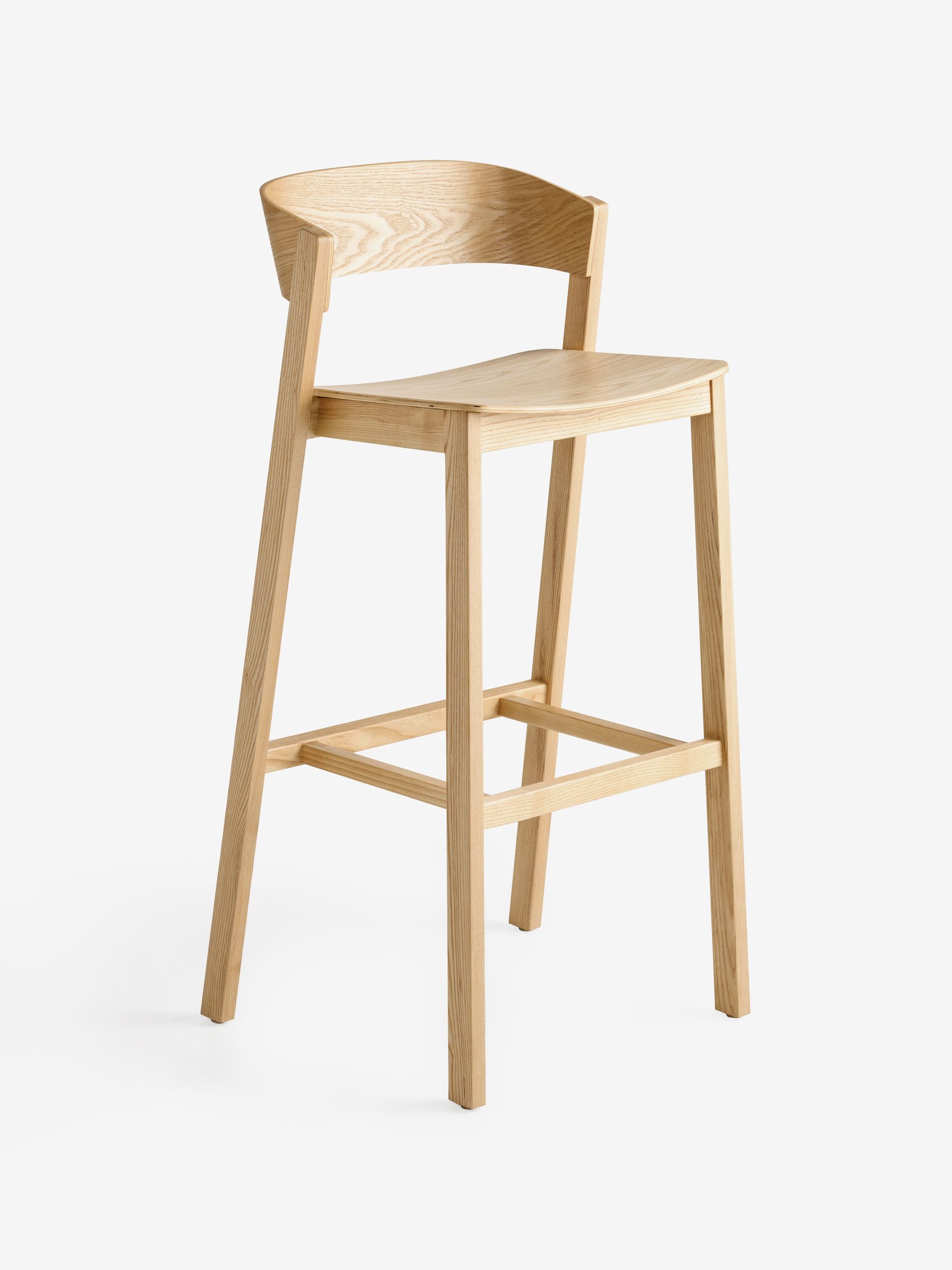 Aster Bar Stool in Natural Ash - Image 4 of 5