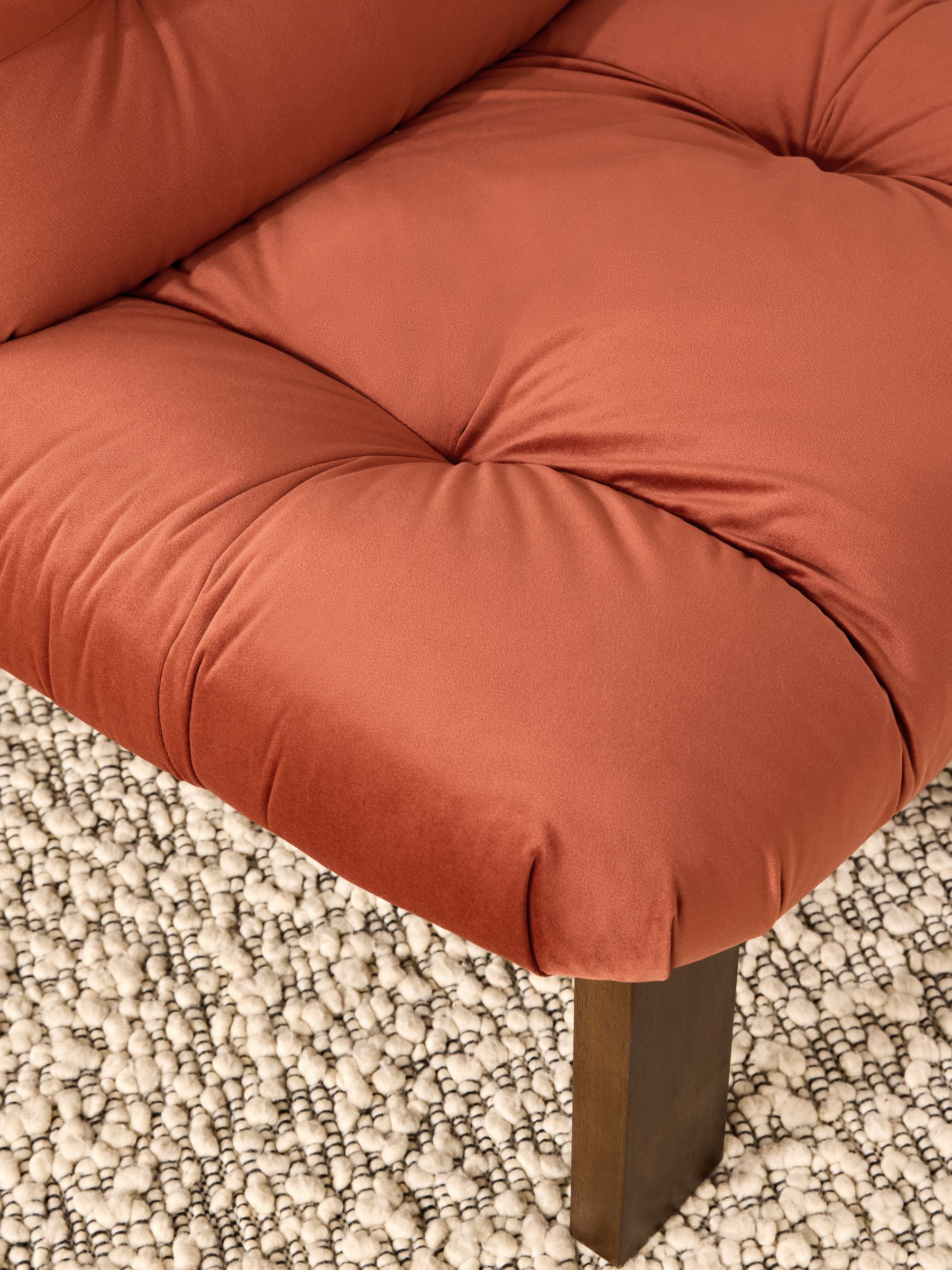 Fran Accent Chair in Brick Red Velvet - Image 2 of 5