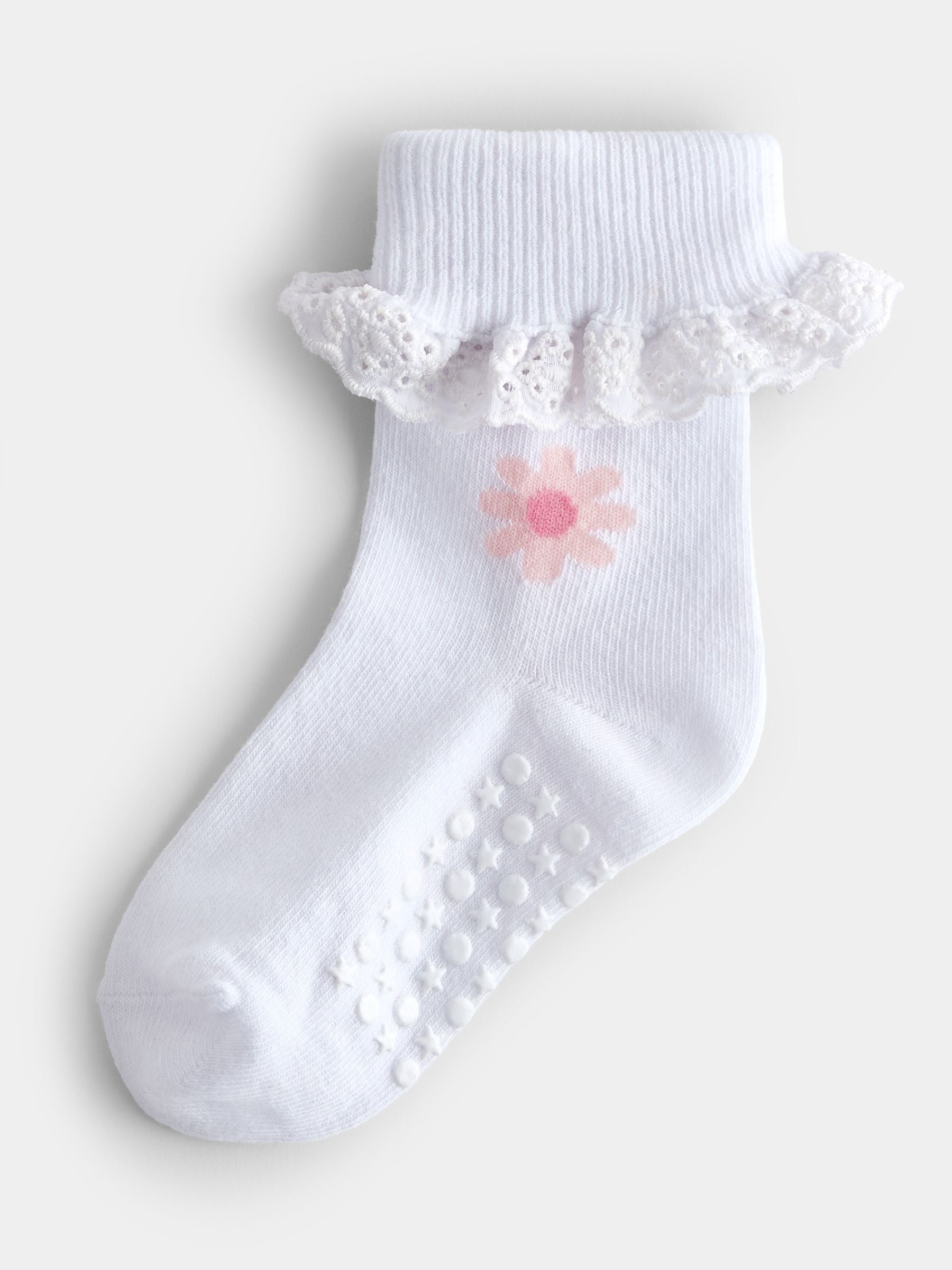 Pure White 5-Pack Frill Bow Socks - Image 4 of 7