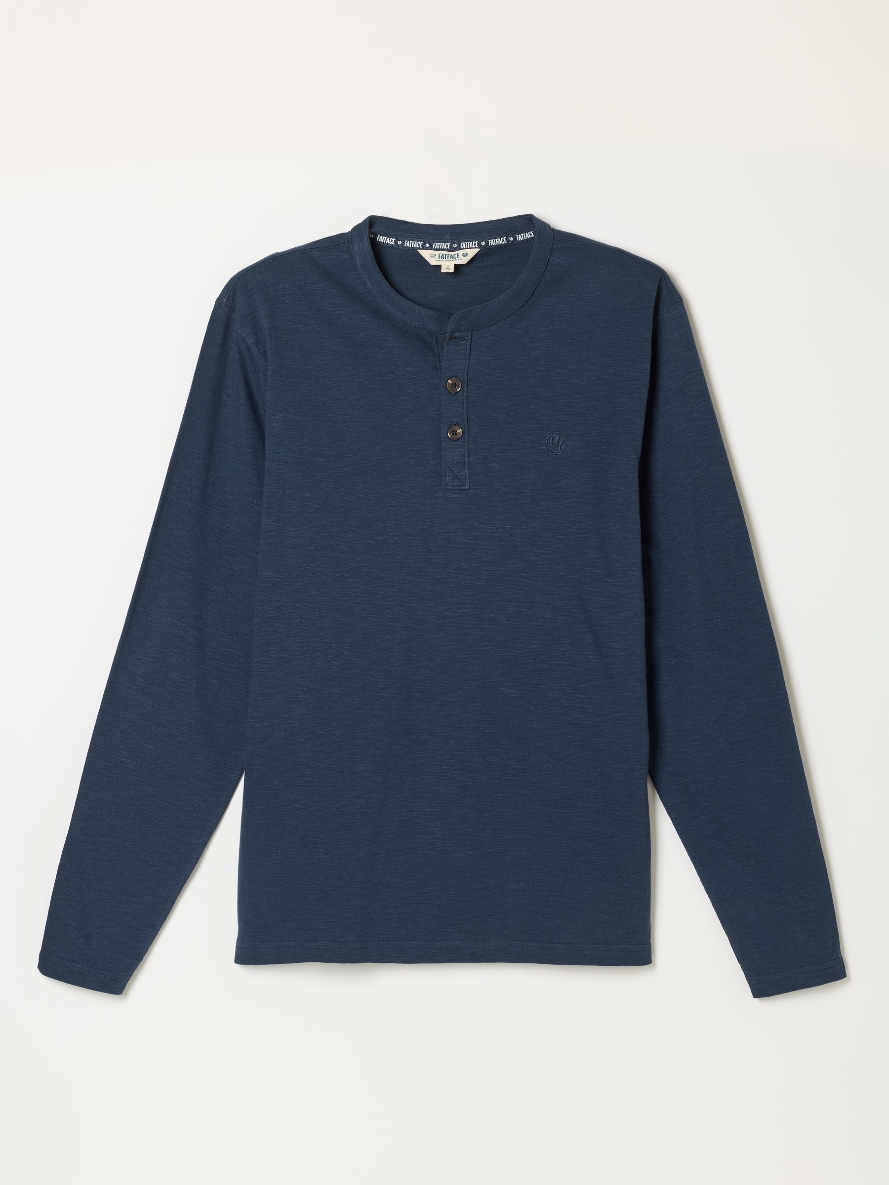 Henley Navy Long Sleeve Woodside T-Shirt - Image 6 of 6 Henley Navy Long Sleeve Woodside T-Shirt - Image 6 of 6