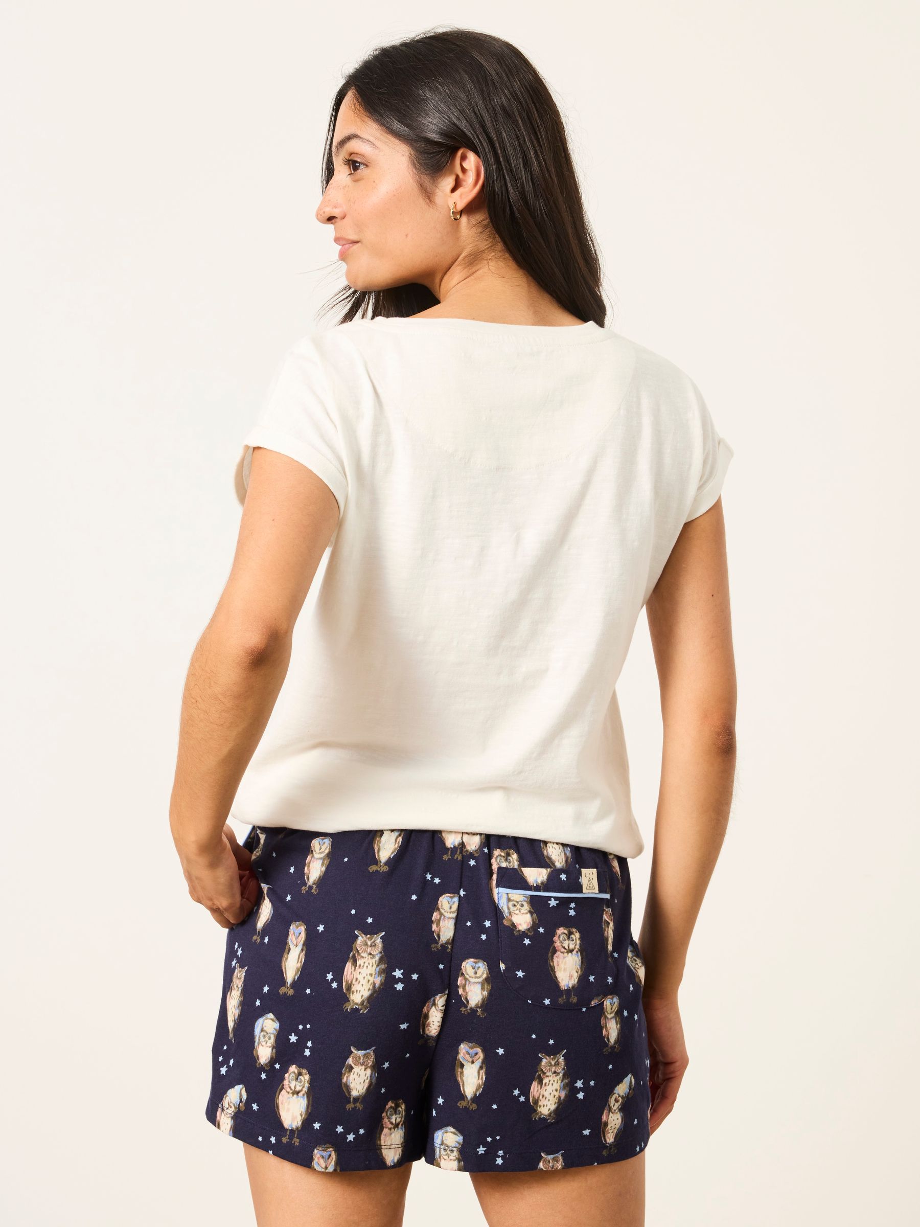 Navy Owl Short and Tee Pyjama Set - Image 2 of 7