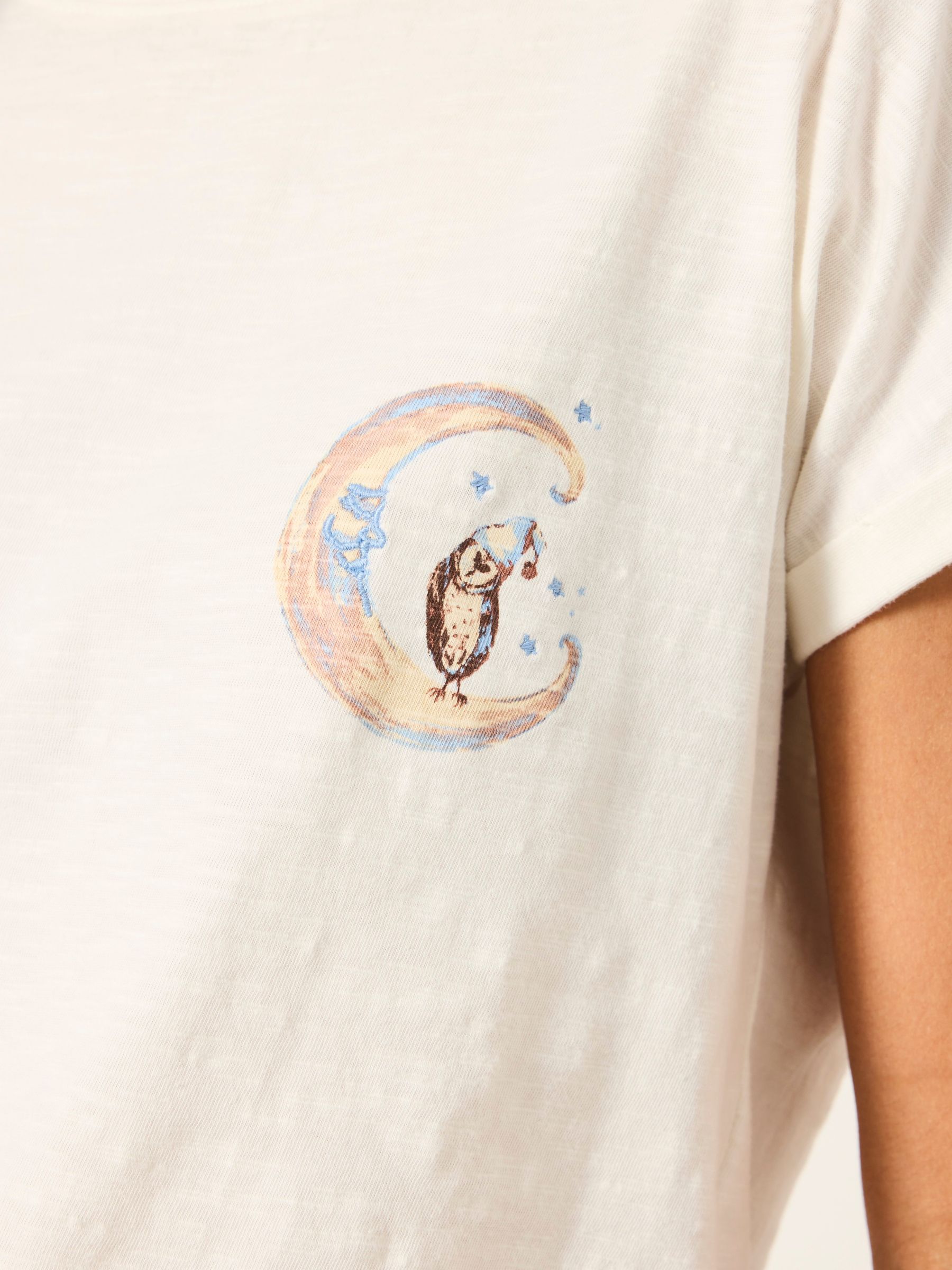 Navy Owl Short and Tee Pyjama Set - Image 4 of 7