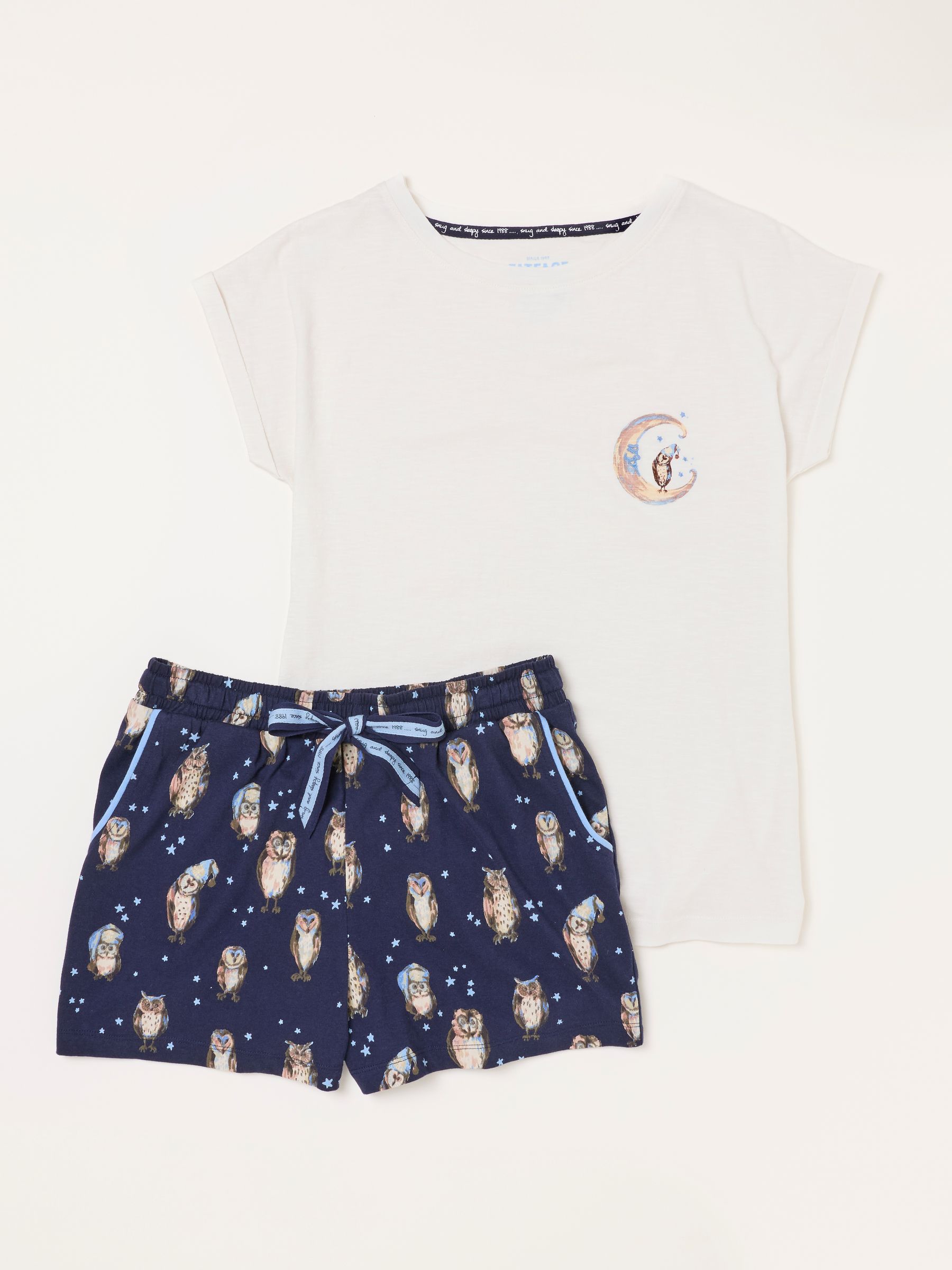 Navy Owl Short and Tee Pyjama Set - Image 6 of 7