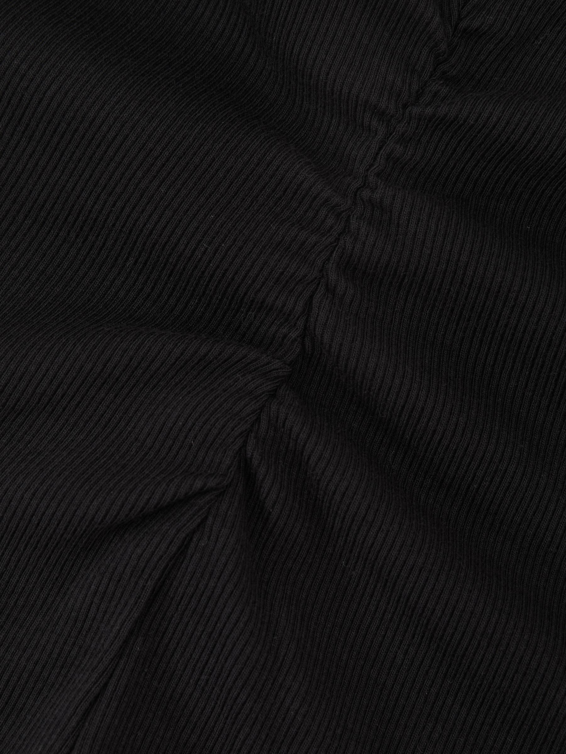 Stretch-Cotton Scoop-Back Top in Black - Image 6 of 6