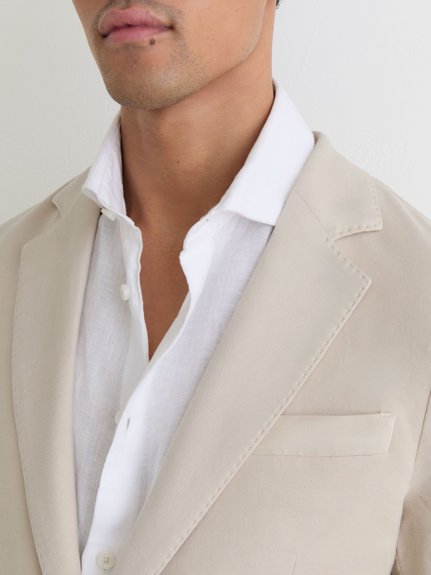 Suit Jacket in Stone - Image 3 of 9