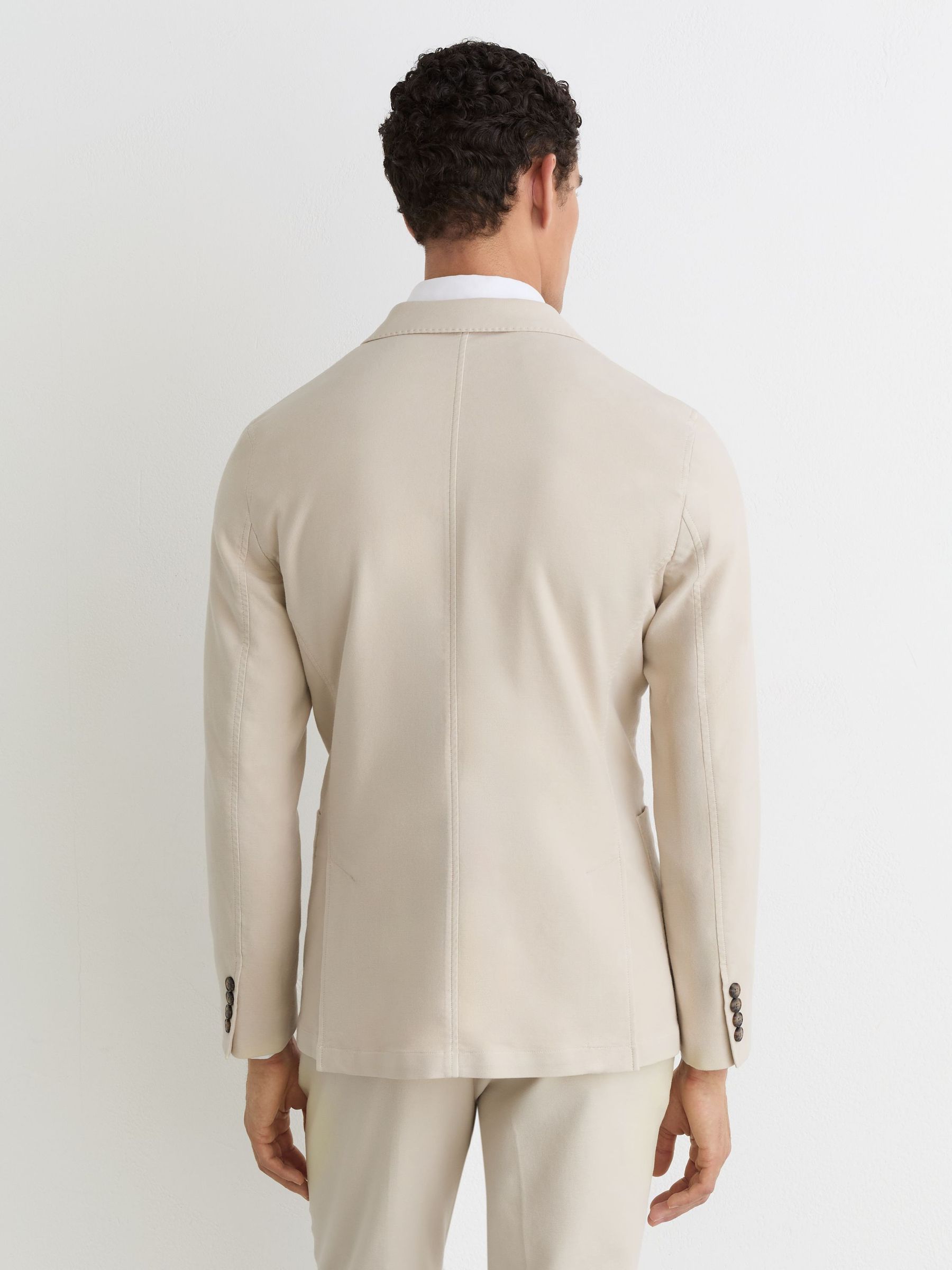 Suit Jacket in Stone - Image 4 of 9