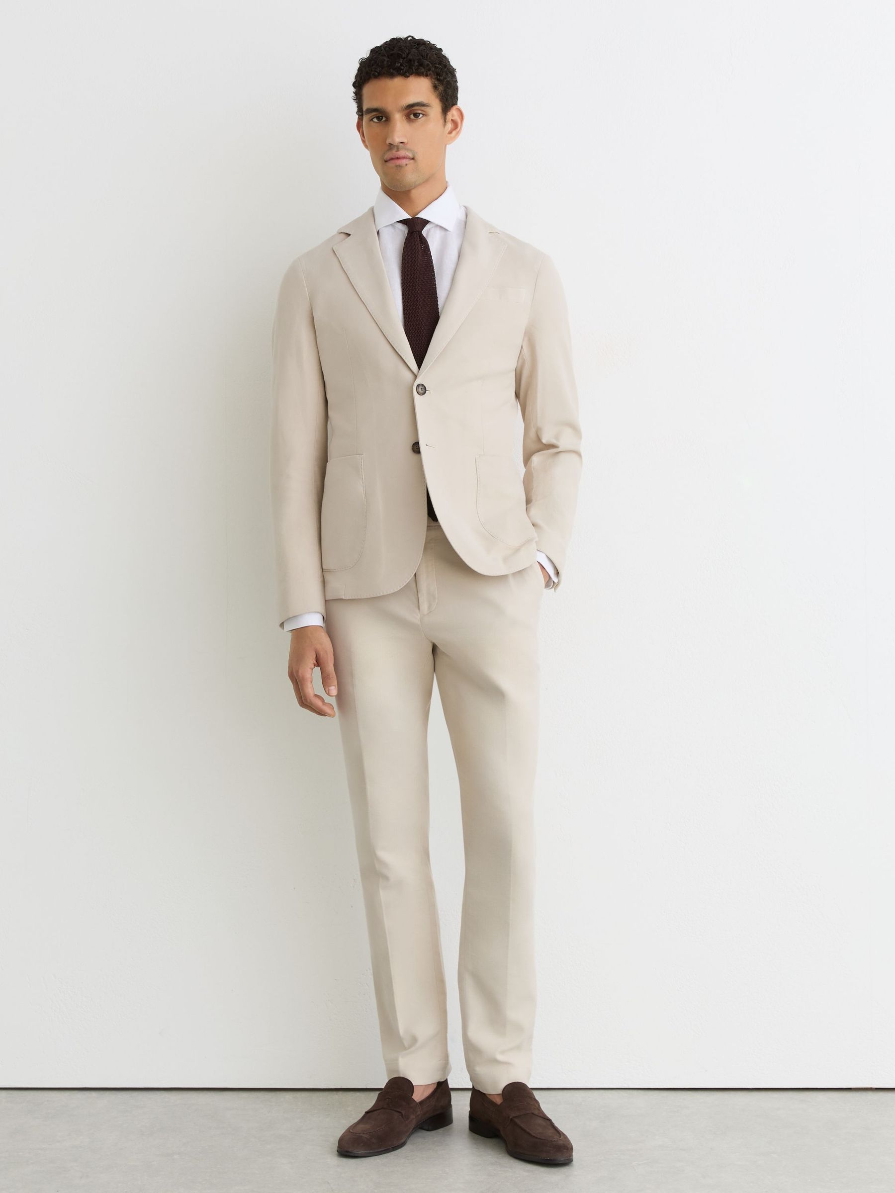 Suit Jacket in Stone - Image 5 of 9
