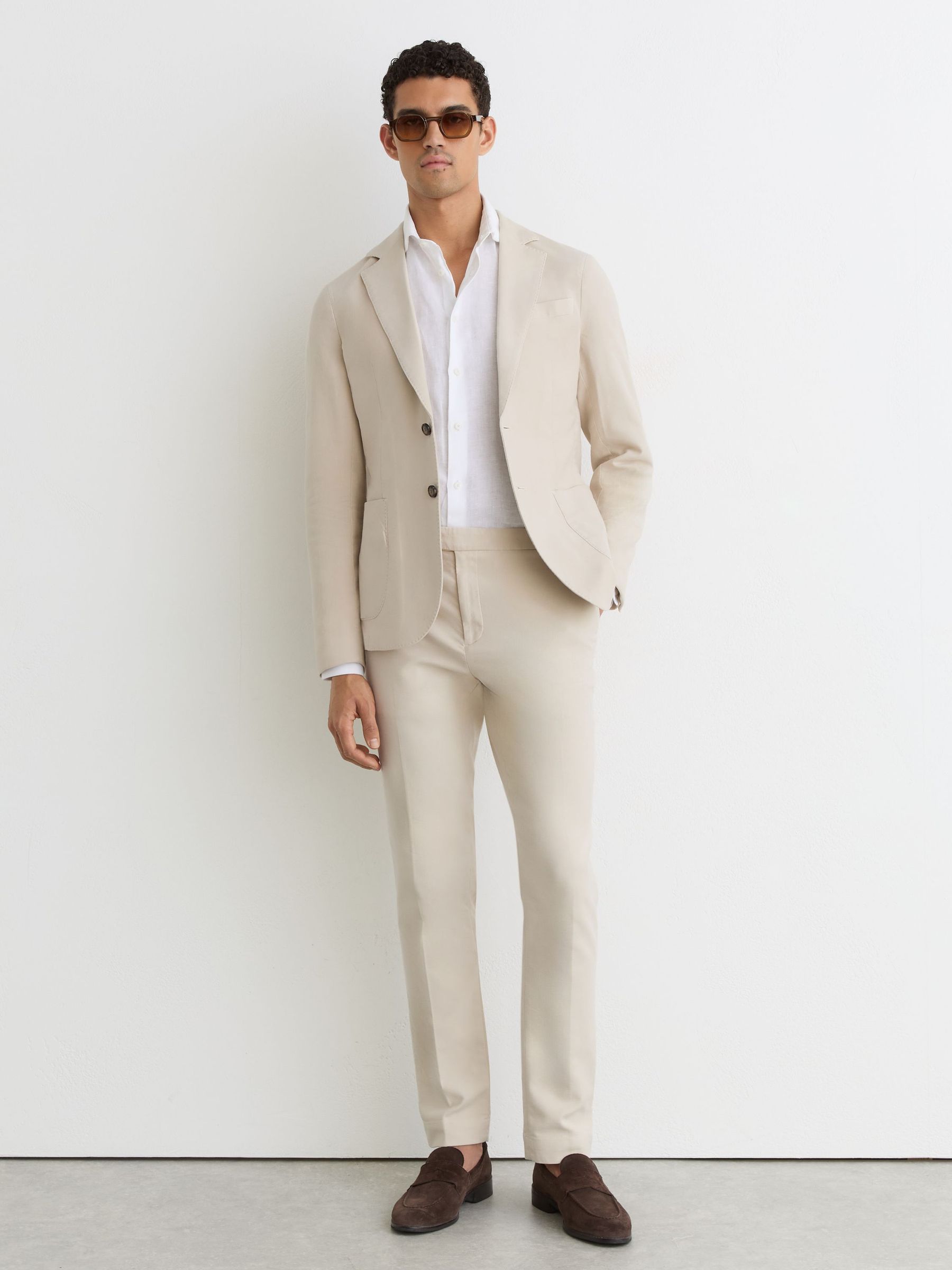 Suit Jacket in Stone - Image 7 of 9