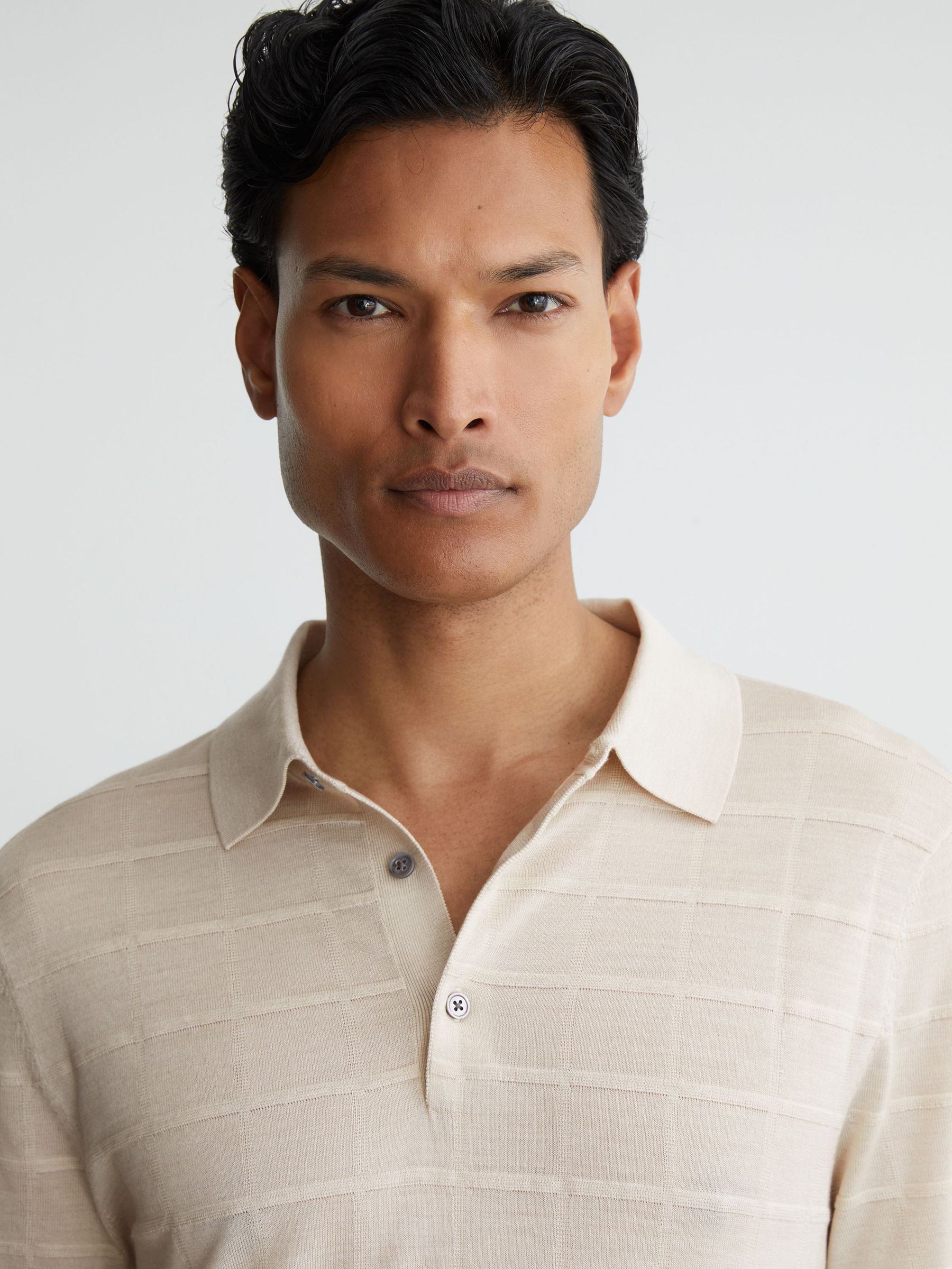 Polo Shirt in Ecru - Image 3 of 7