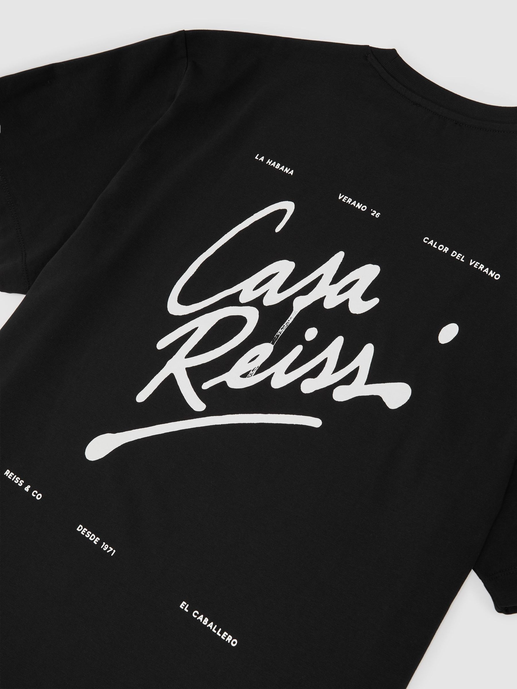 Cotton Logo Short-Sleeve Relaxed T-Shirt in Black - image 3