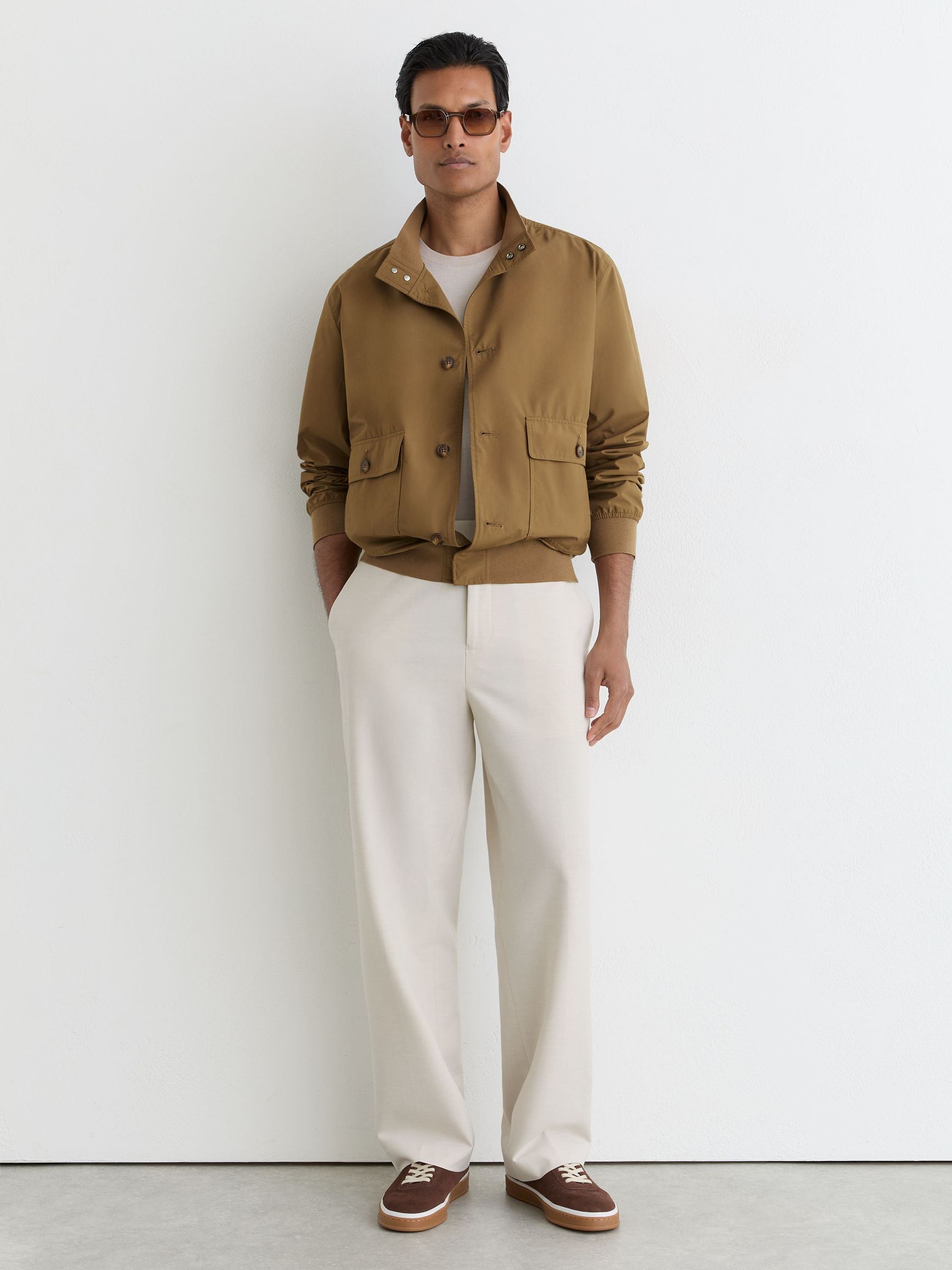 Jacket in Taupe Brown - Image 3 of 7