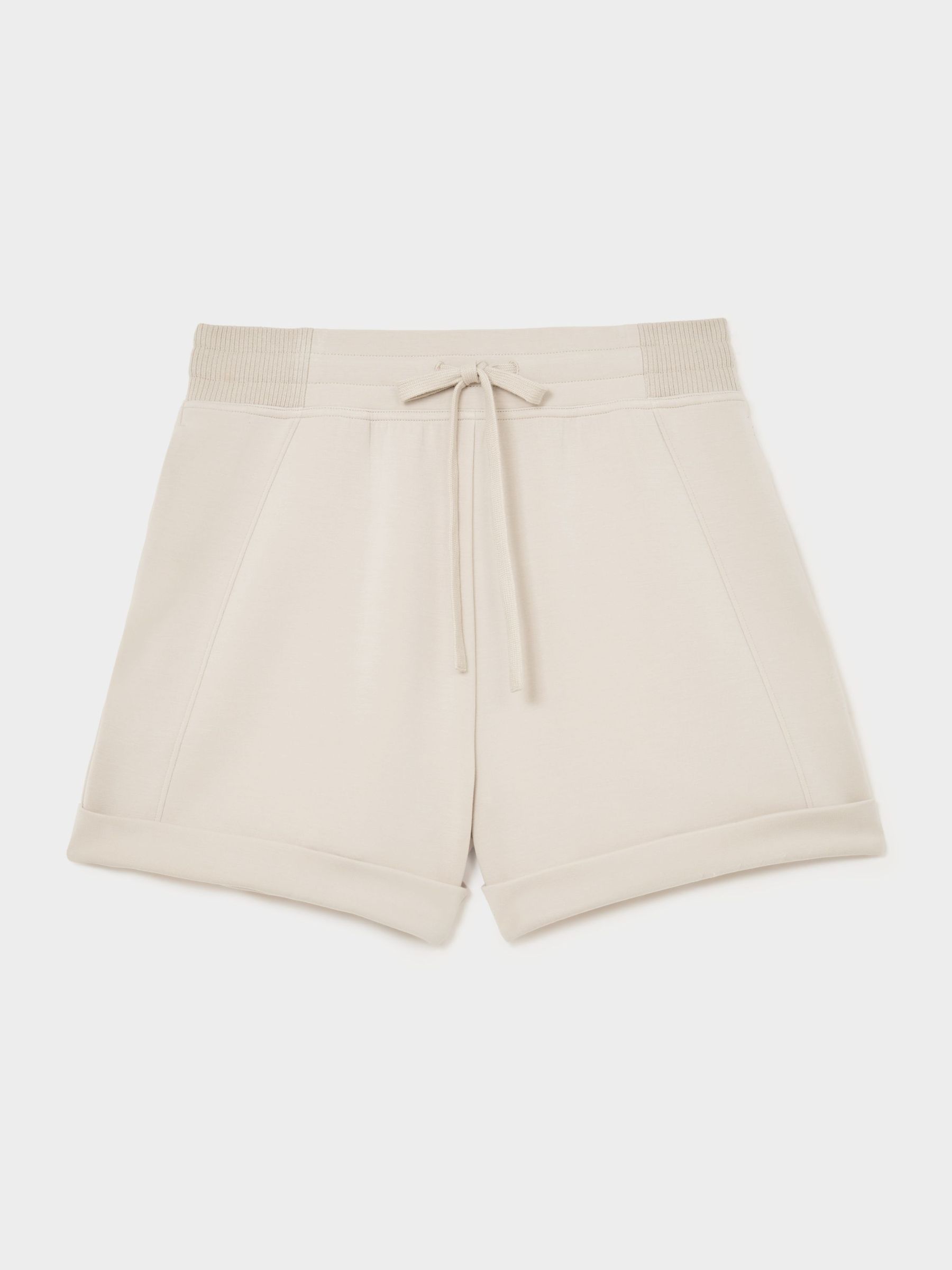 Premium Interlock Drawstring Shorts in Neutral - Image 2 of 6
