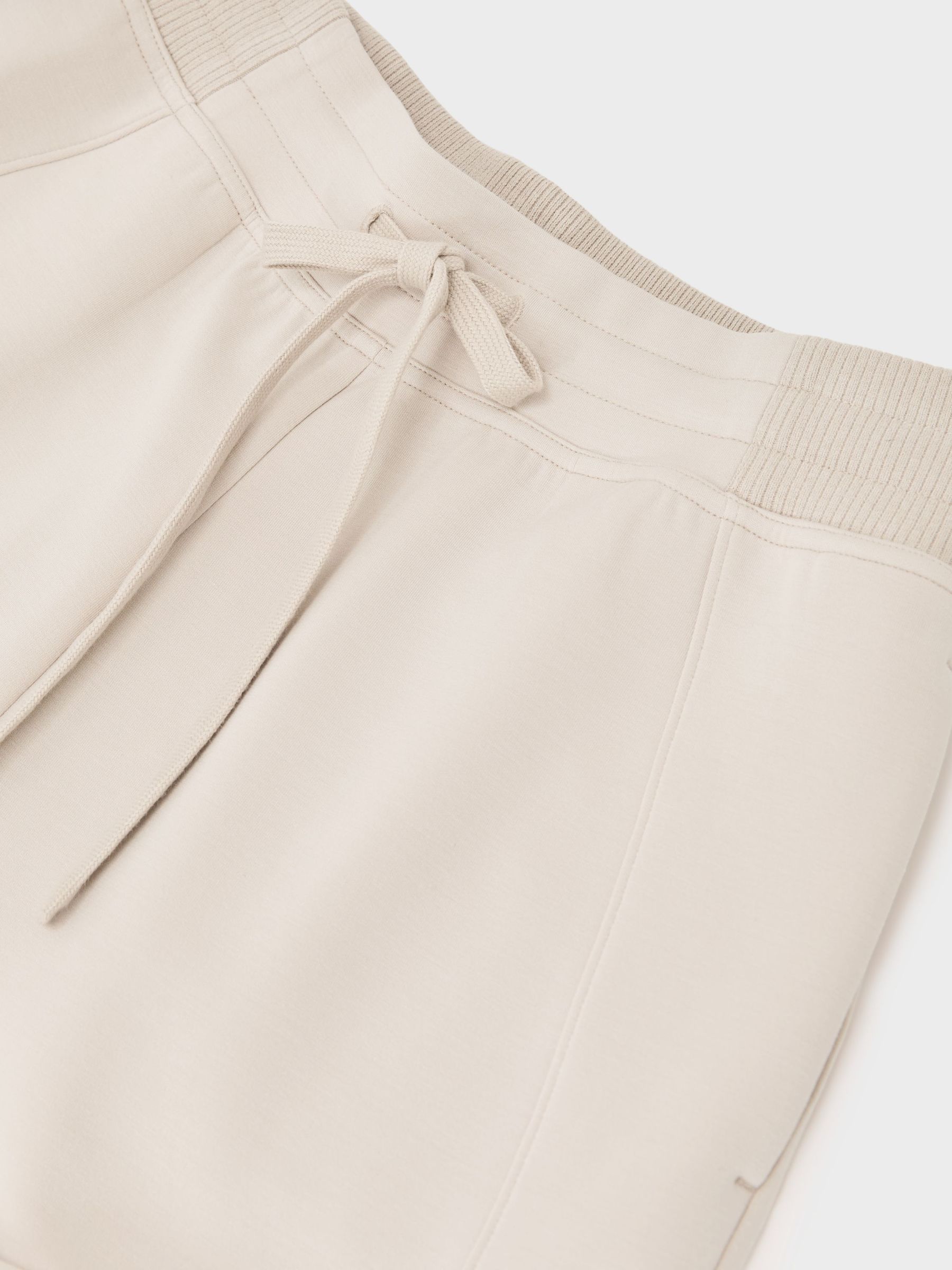 Premium Interlock Drawstring Shorts in Neutral - image 4