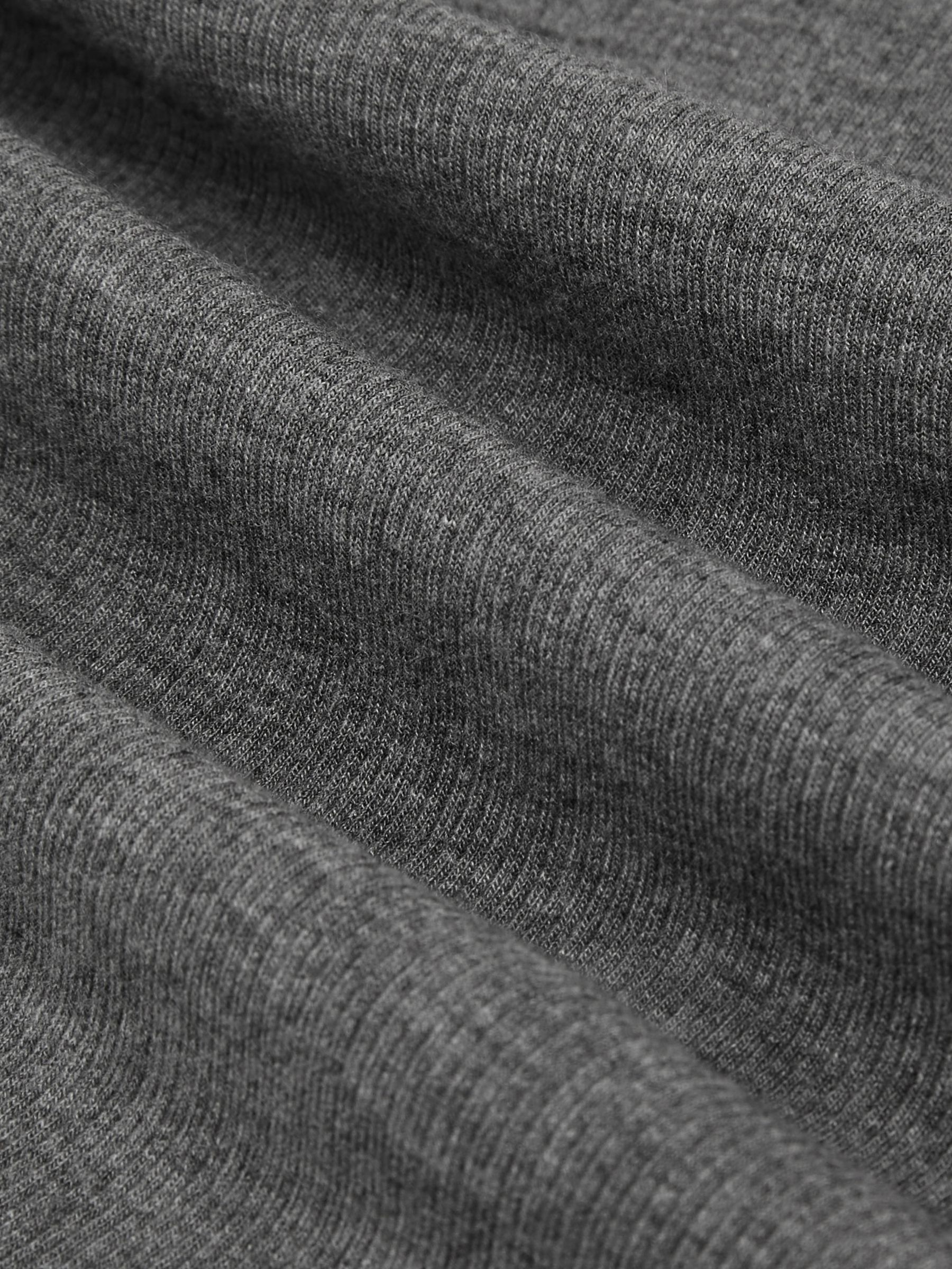 Jersey Crew-Neck Long-Sleeve Top in Grey - image 4