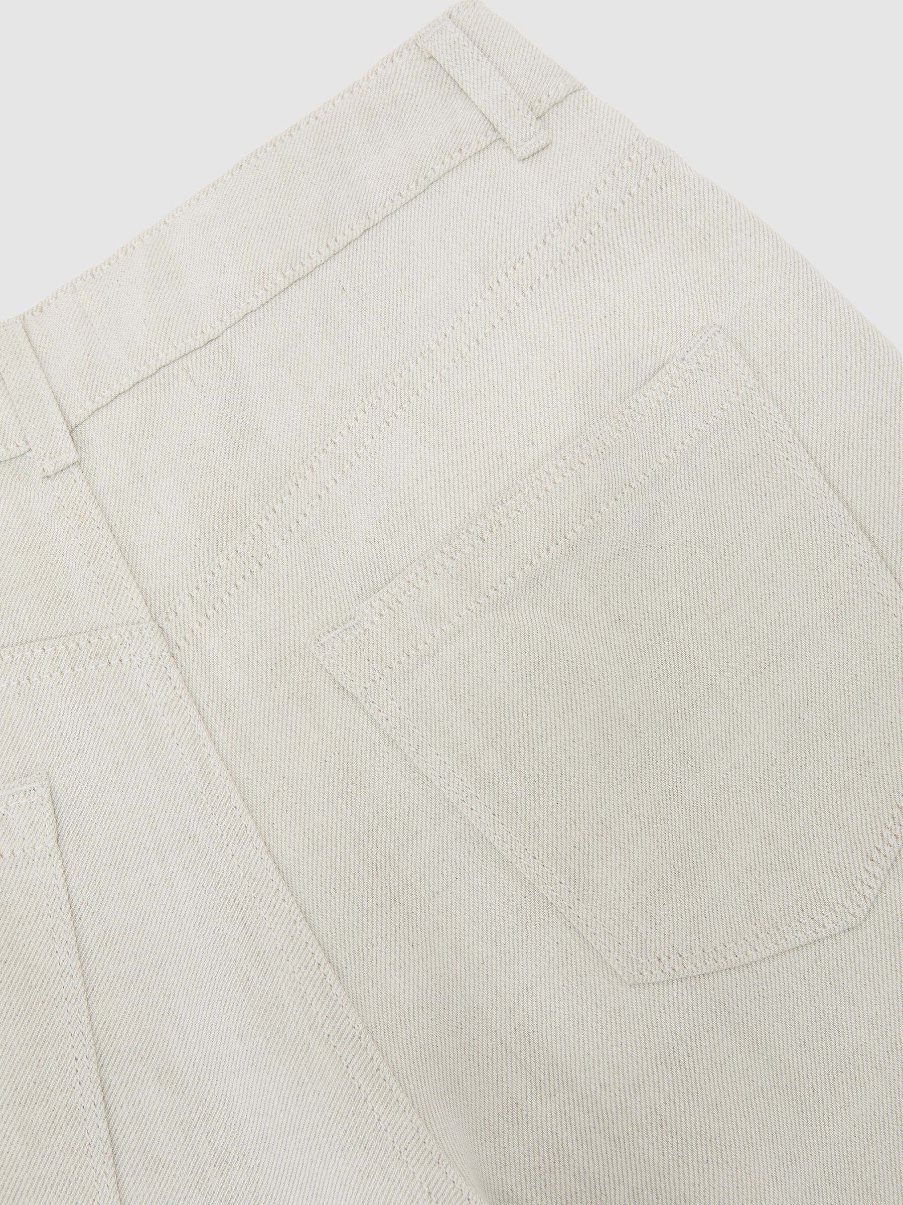 Petite Lyocell-Linen Wide-Leg Trousers in Neutral - image 3