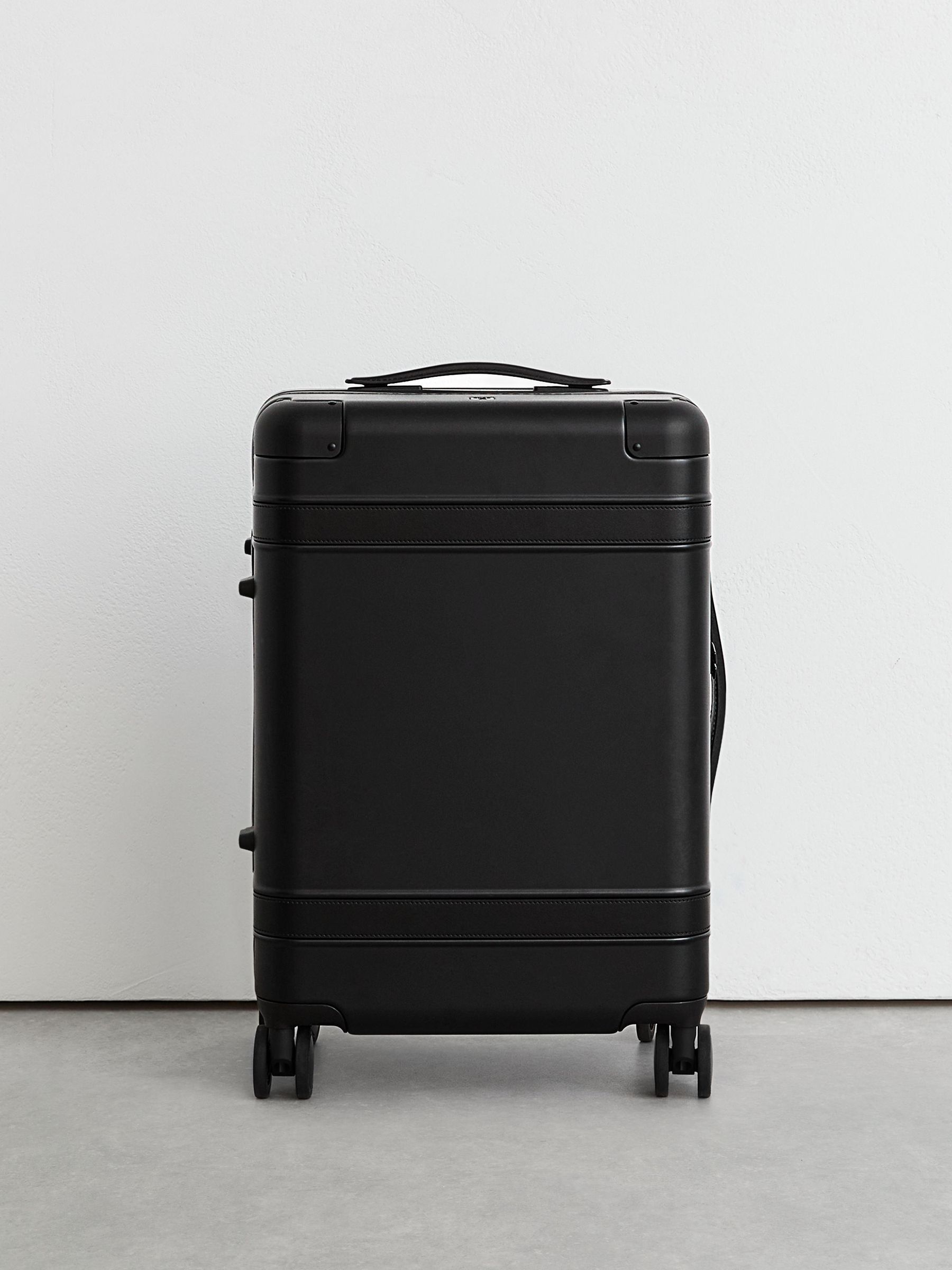 Reiss | Journeymaker Hard-Shell Cabin Suitcase in Black - Image 1 of 7