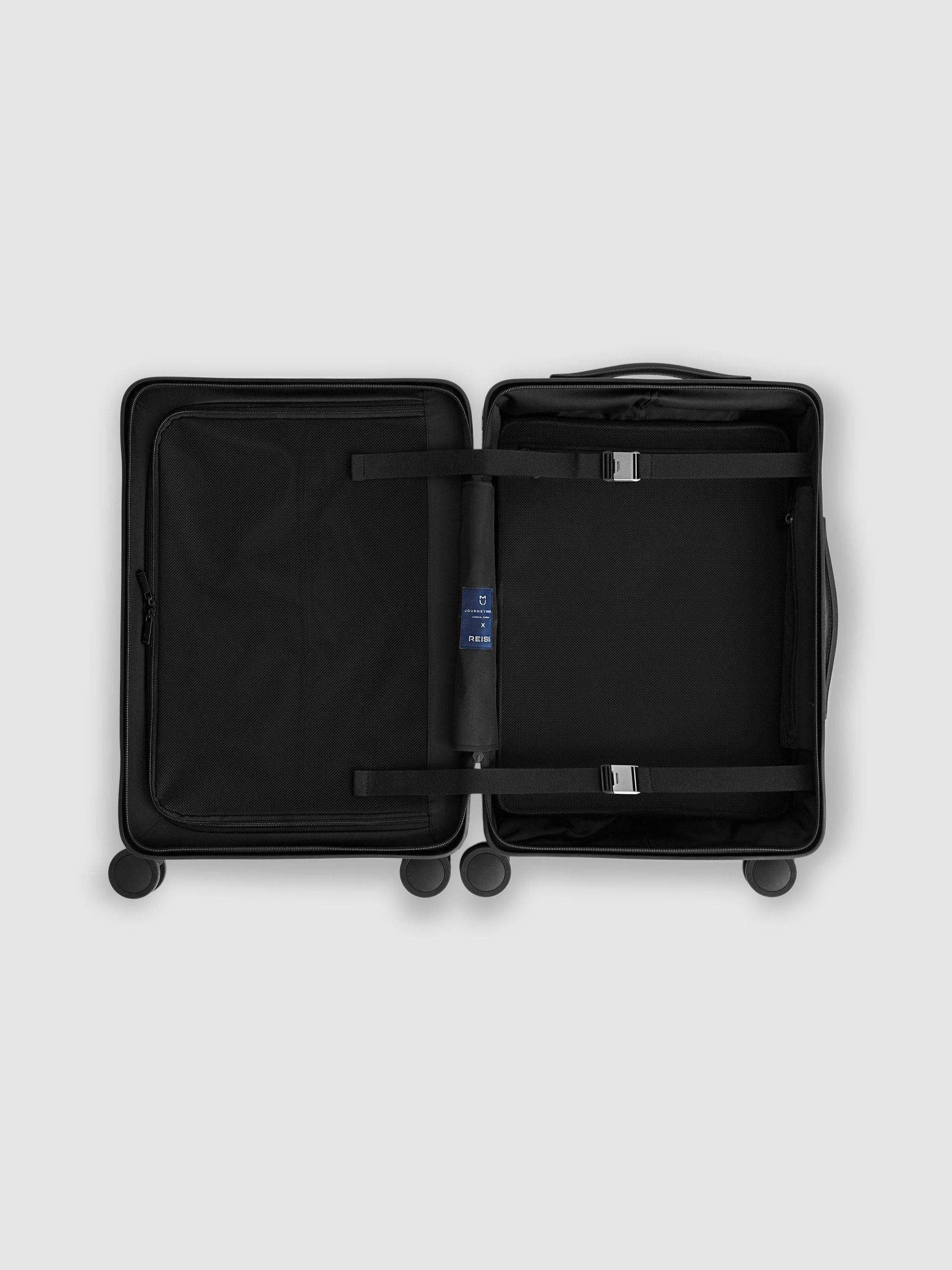 Reiss | Journeymaker Hard-Shell Cabin Suitcase in Black - Image 3 of 7