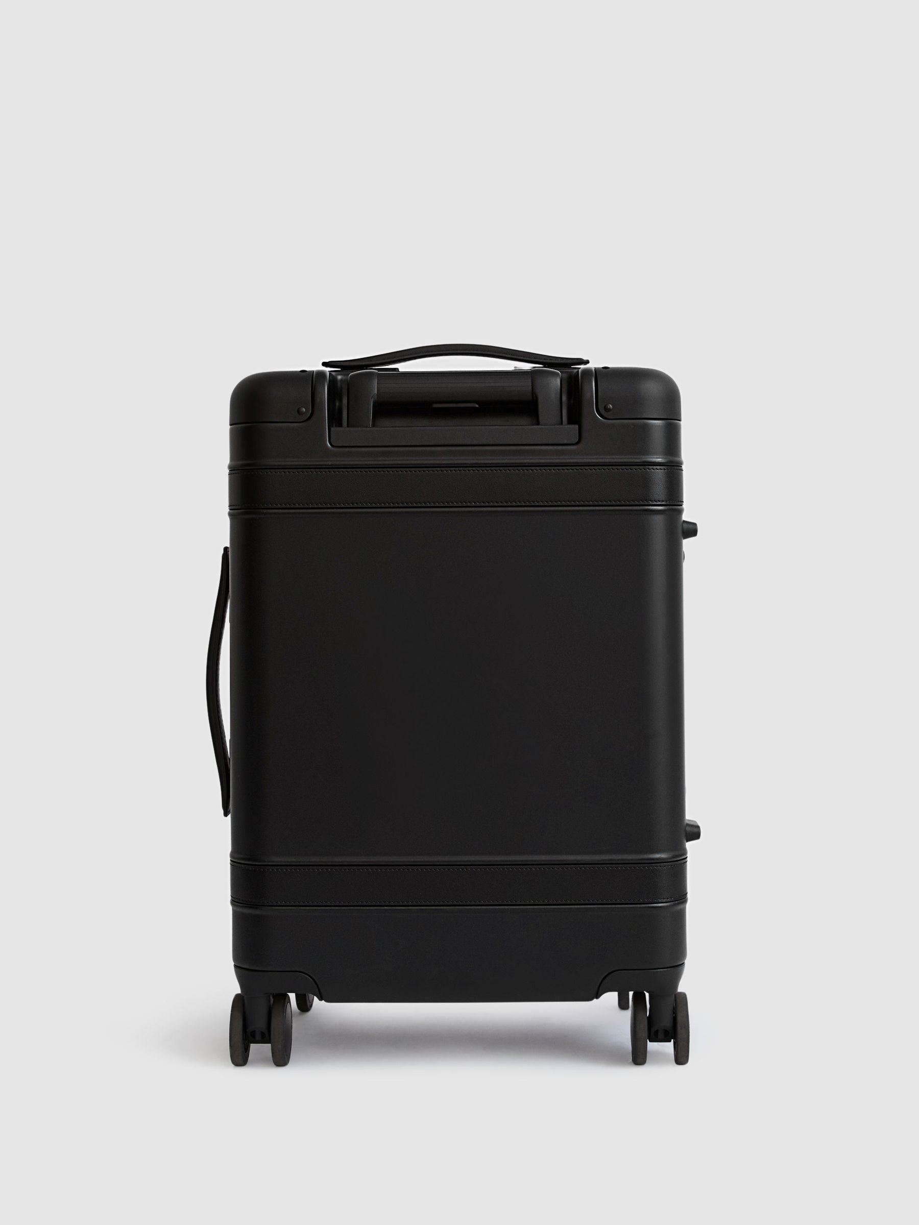 Reiss | Journeymaker Hard-Shell Cabin Suitcase in Black - Image 6 of 7