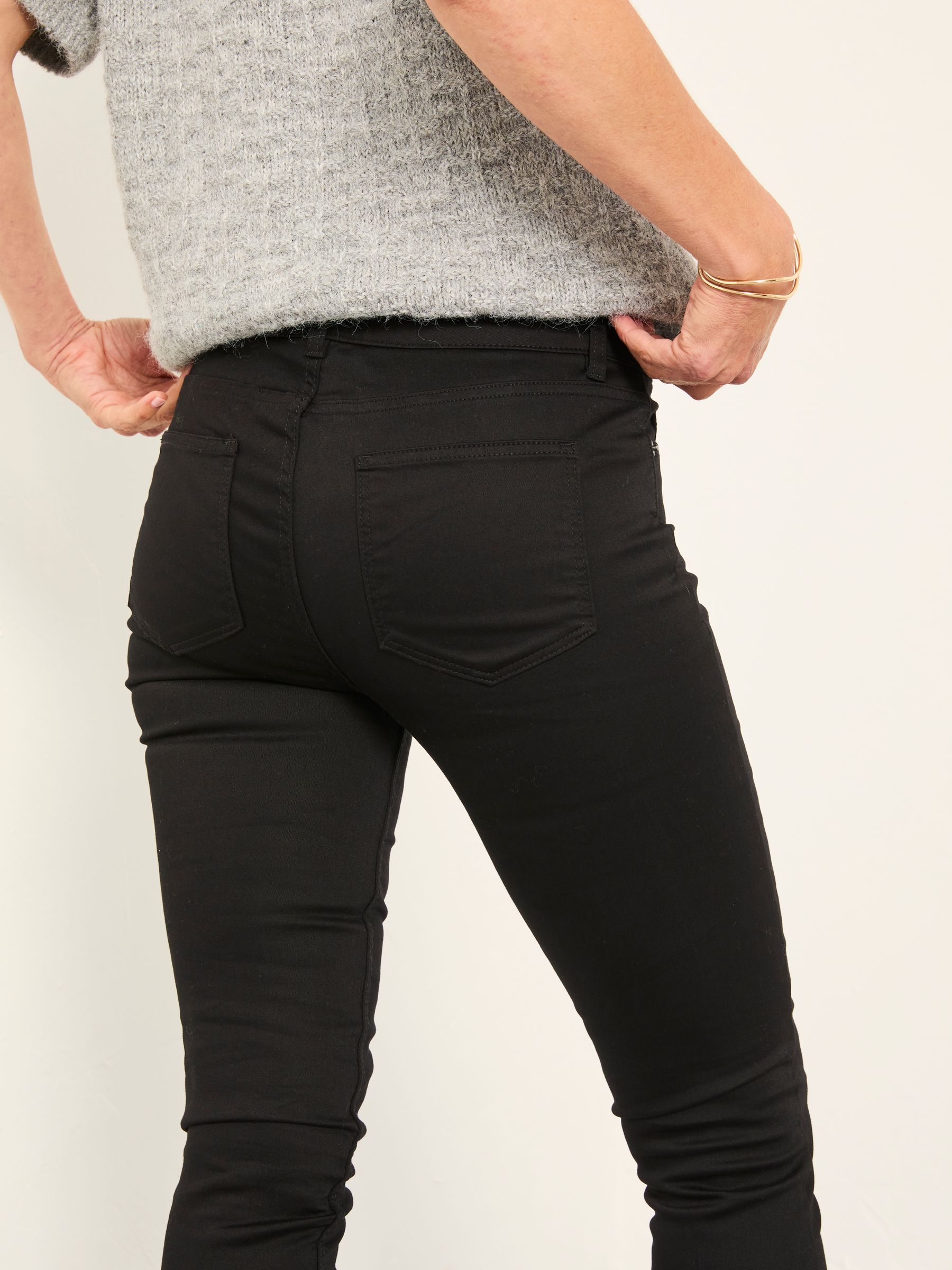 Hayle Black Denim Five pocket Trouser - Image 4 of 6