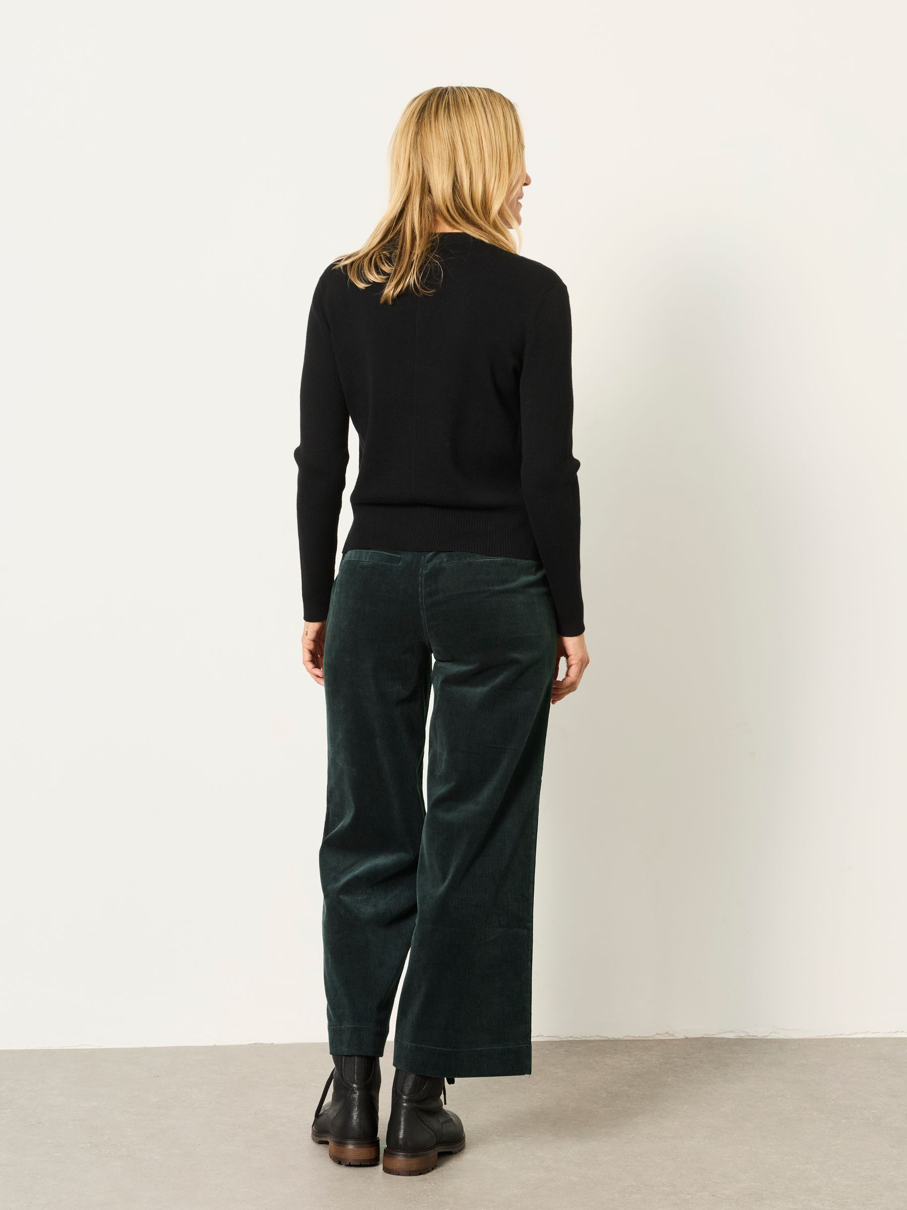 Hove Green Petite Wide Leg Cord Trousers - Image 2 of 6