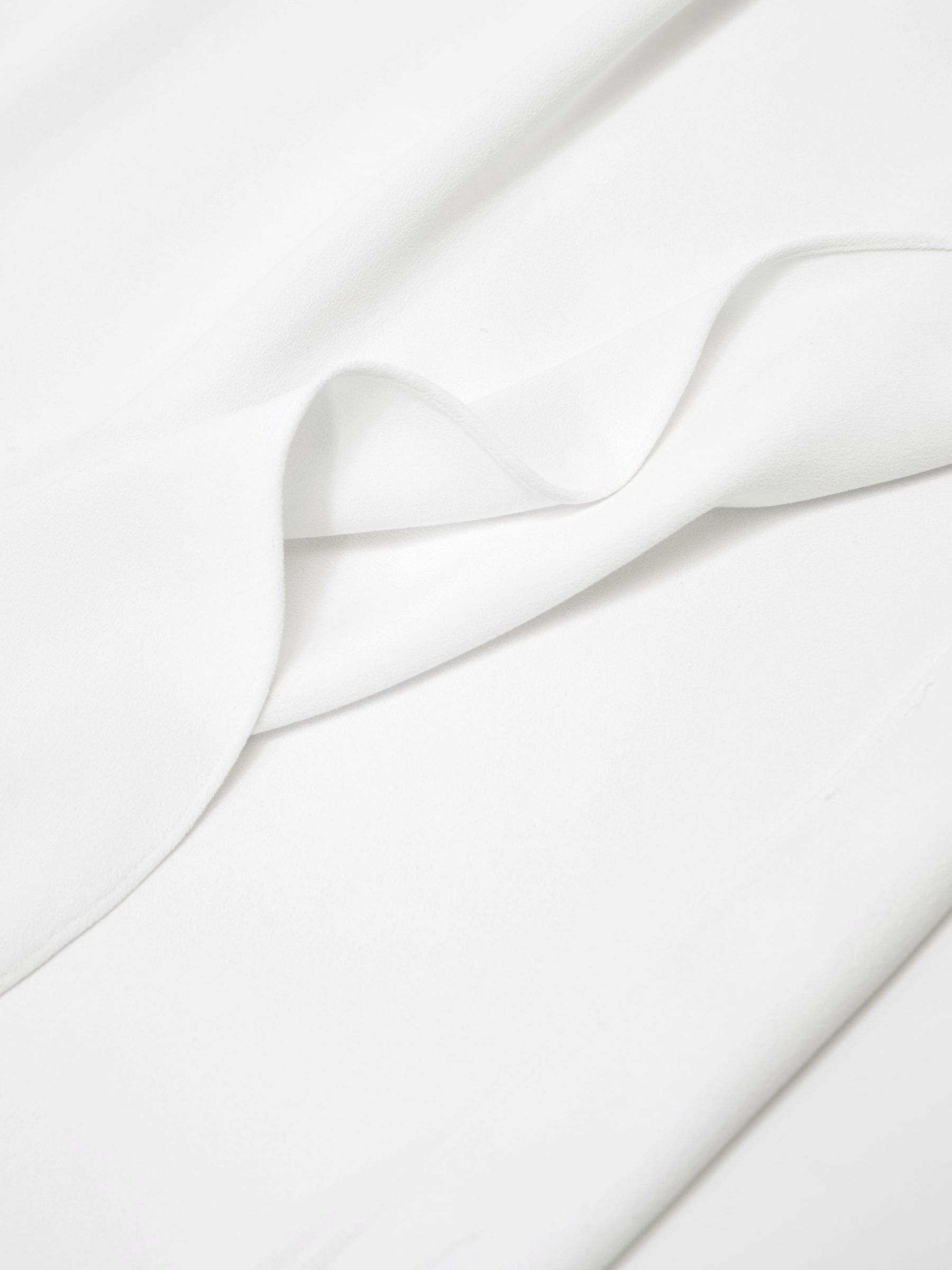 Side-Split Wide-Leg Trousers in White - image 3