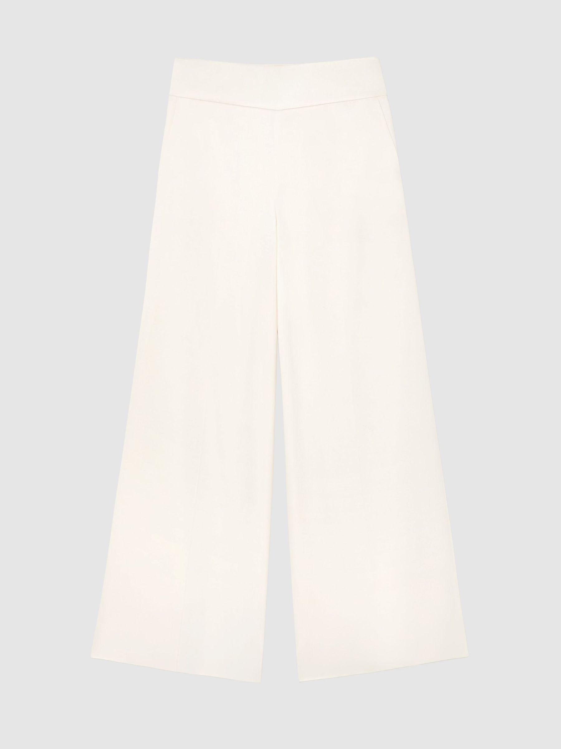 Wide-Leg Suit Trousers in White - Image 2 of 7