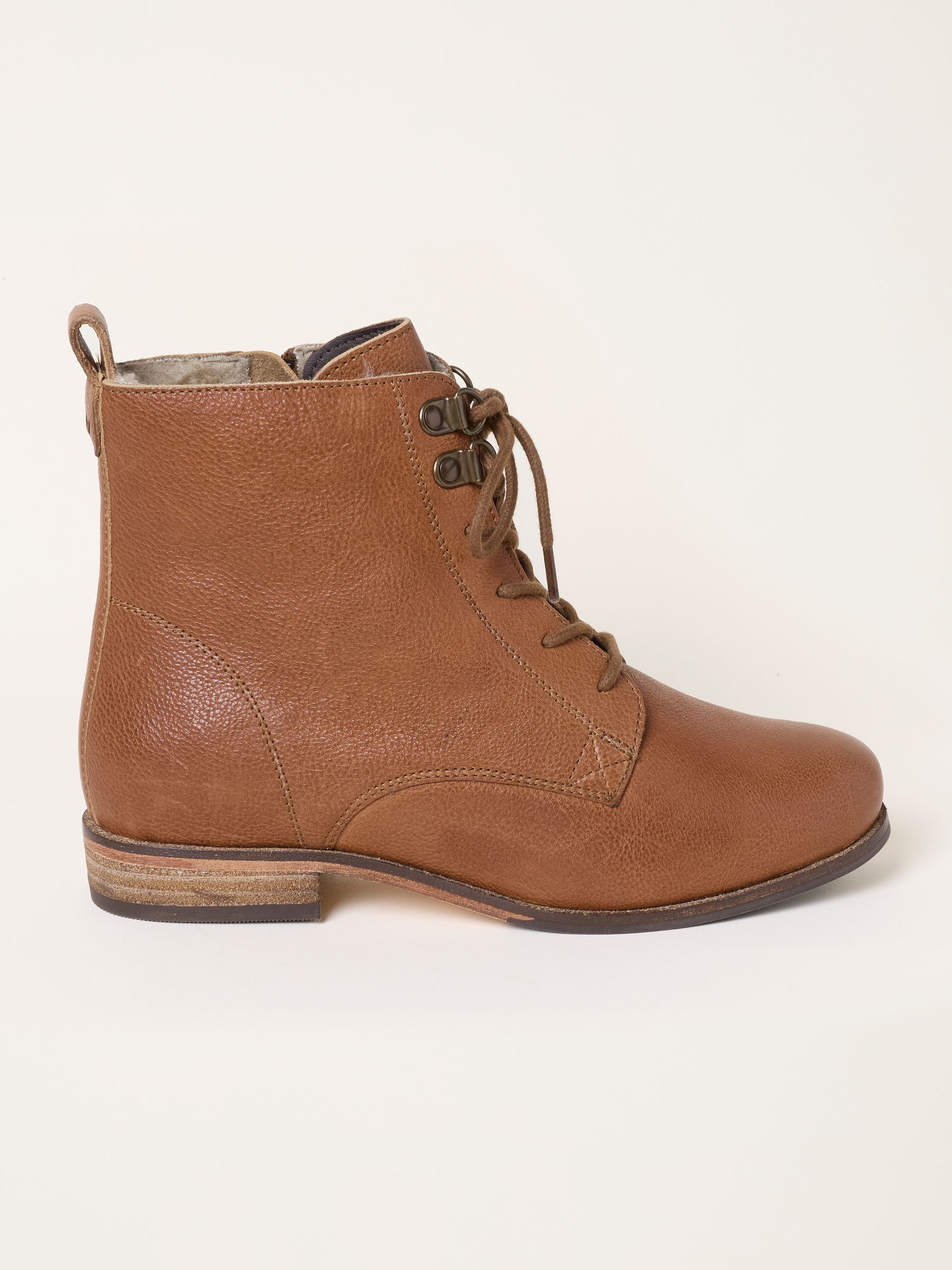 Camber Tan Brown Leather Ankle Boots - Image 1 of 3