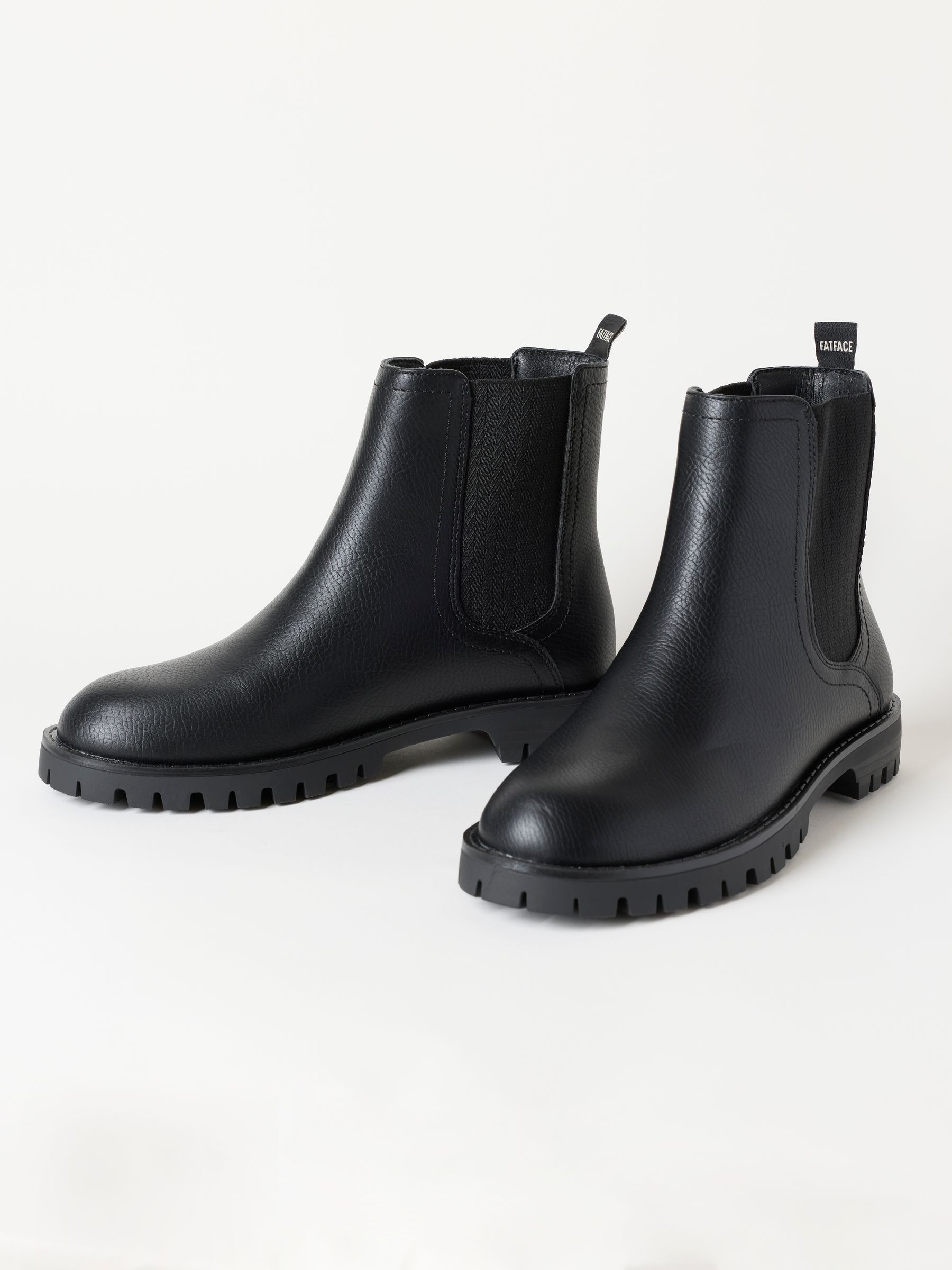 Avebury Black PU Chelsea Boots - Image 2 of 3 Avebury Black PU Chelsea Boots - Image 2 of 3