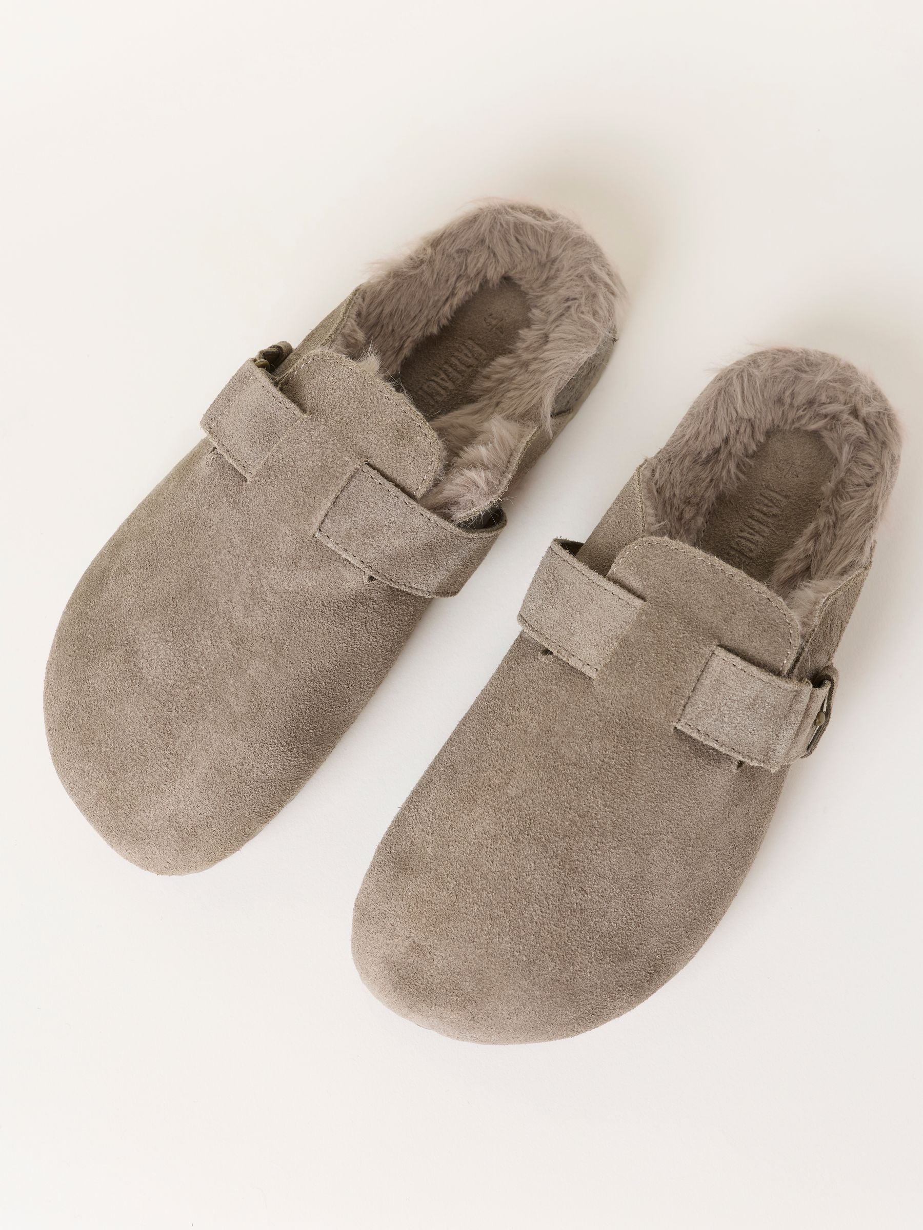 Elsie Dark Natural Faux Fur Lined House Shoe - Image 2 of 3 Elsie Dark Natural Faux Fur Lined House Shoe - Image 2 of 3