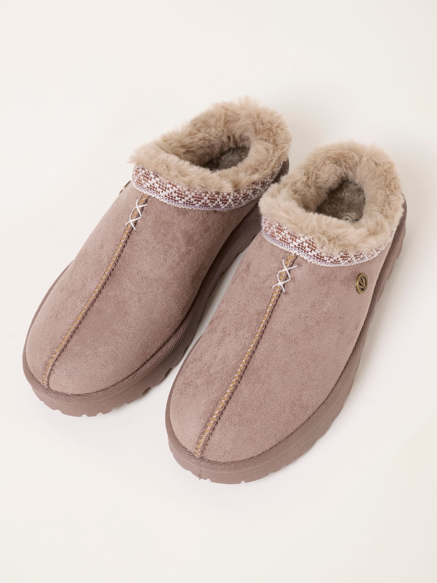 Lyra Dark Natural Mule Slippers - Image 3 of 3