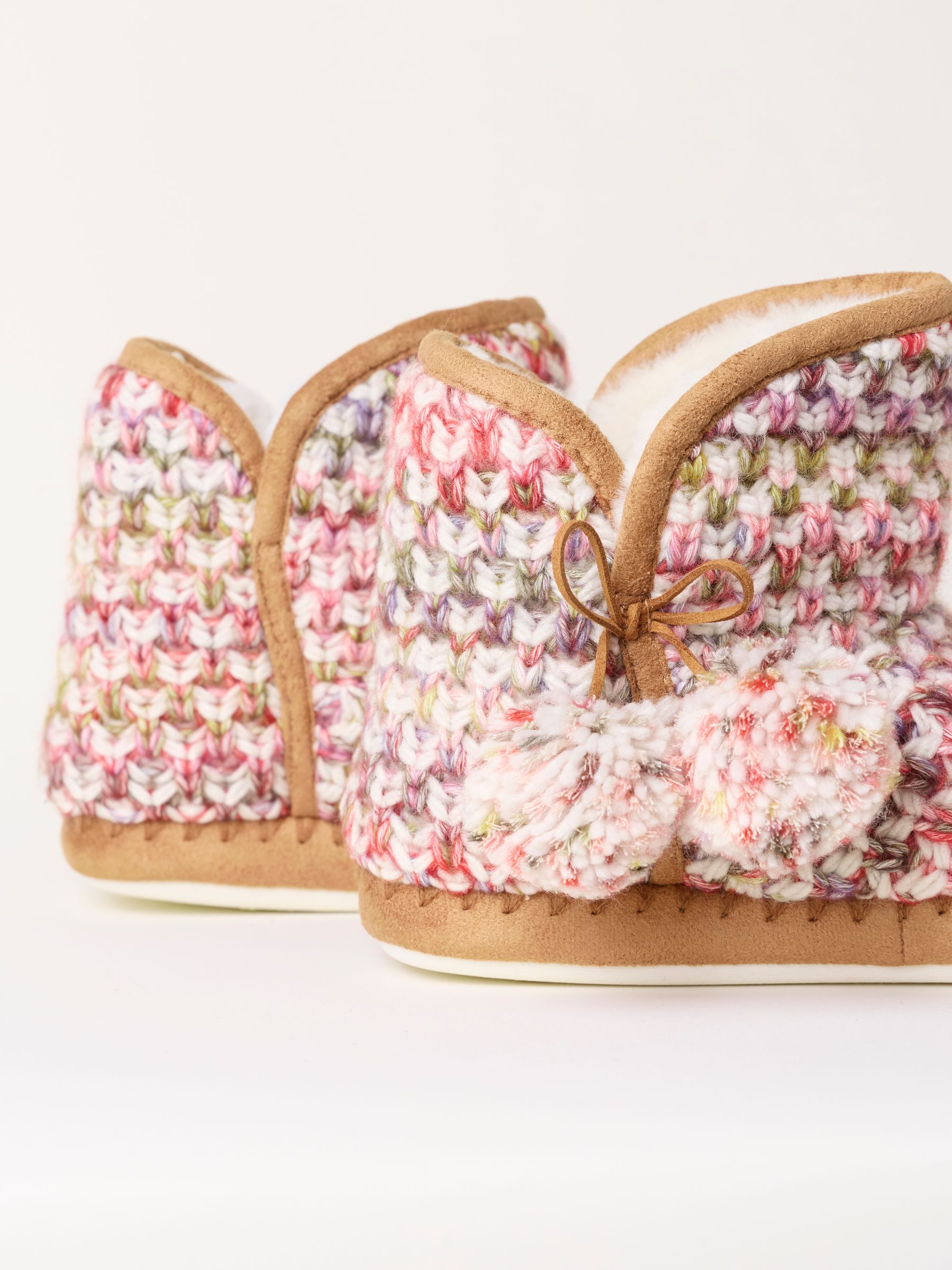 Sara Multi Knit Slipper Boots - Image 3 of 3