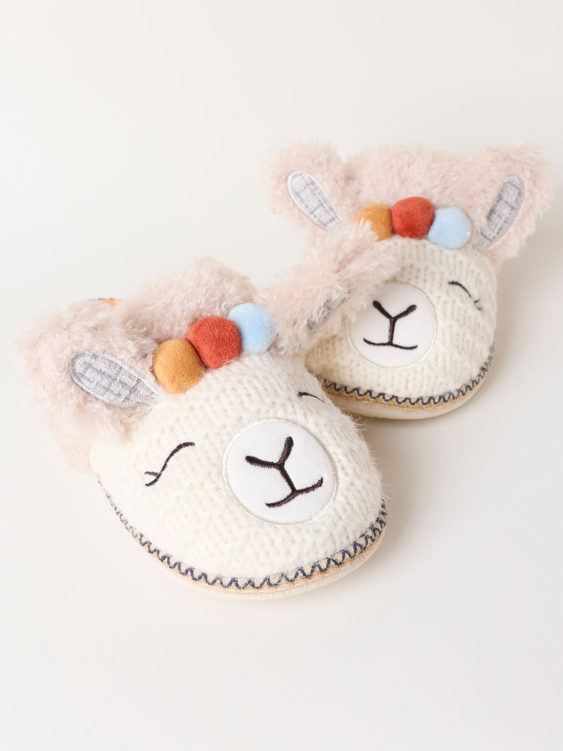 Novelty Ivory Alpaca Mule Slipper - Image 5 of 5