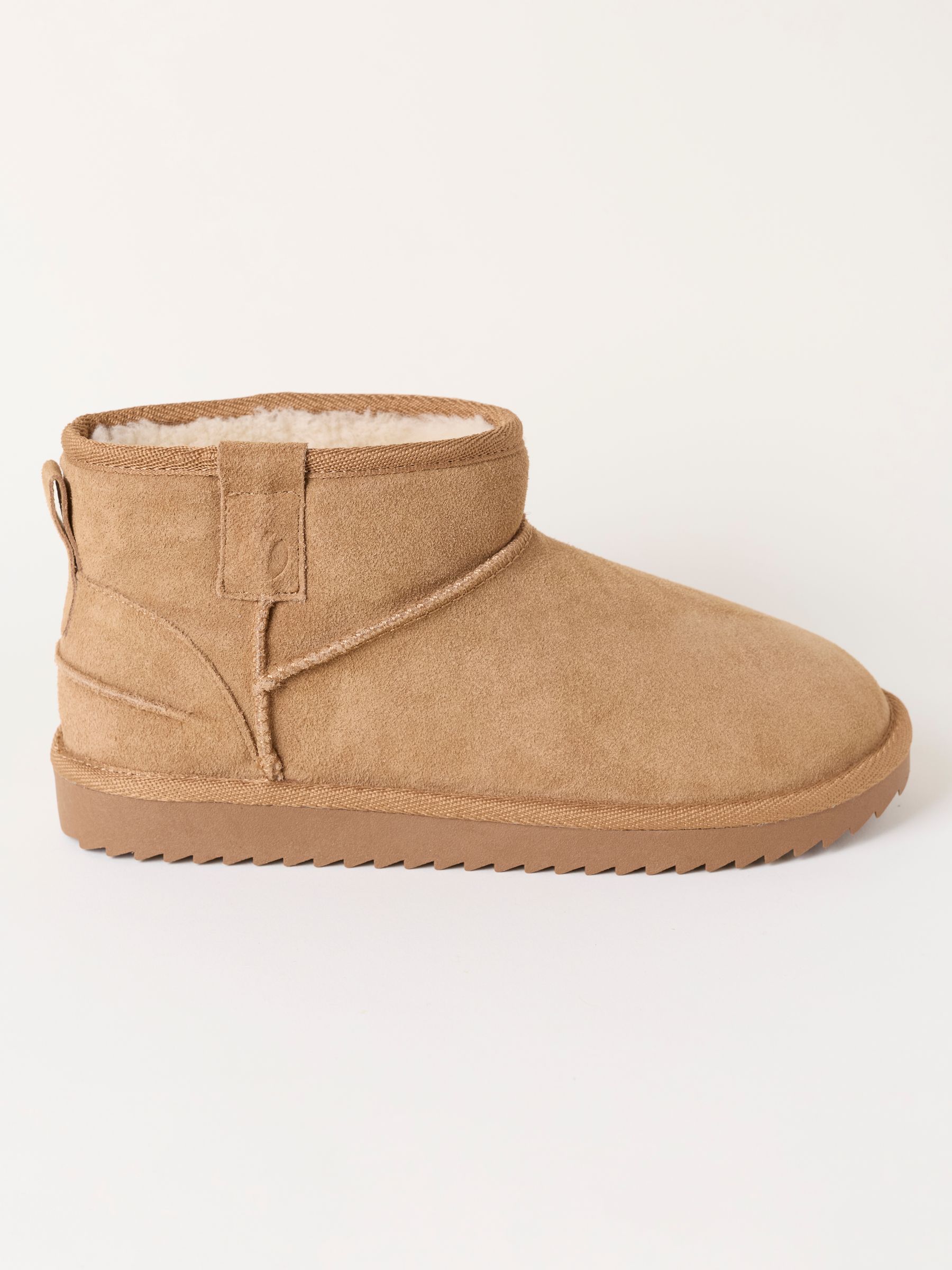 Maeve Tan Brown Suede Mini Boot Slipper - Image 1 of 3