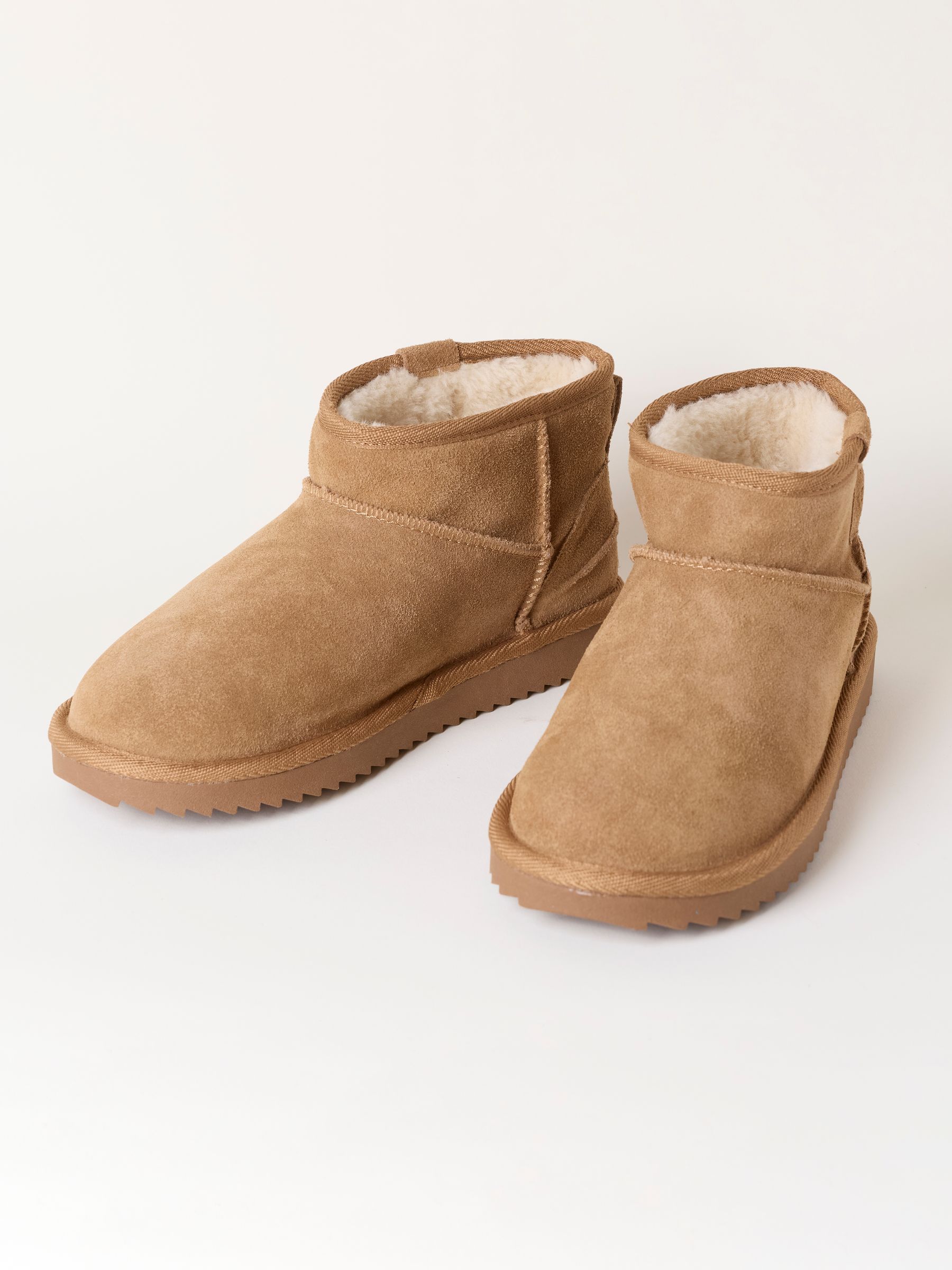 Maeve Tan Brown Suede Mini Boot Slipper - Image 2 of 3