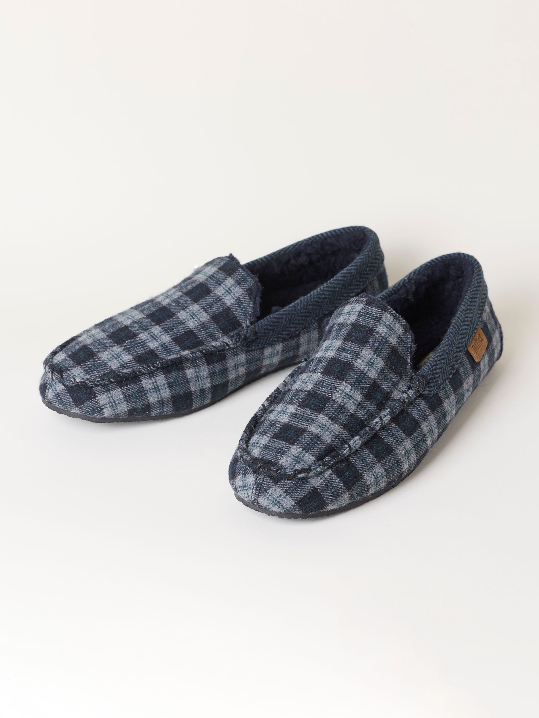 Noah Grey Moccasin Slipper - Image 2 of 3