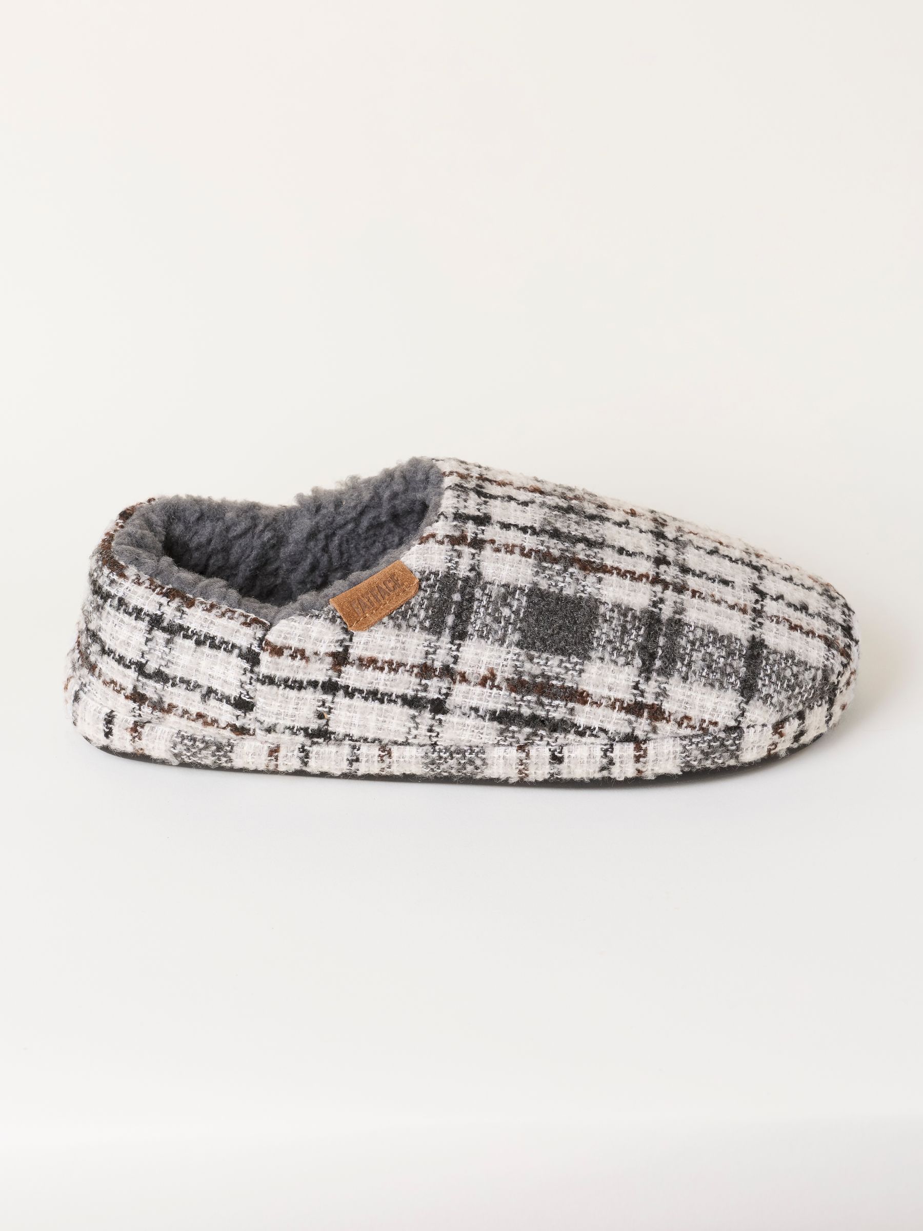 Arthur Grey Checkered Mule Slipper - Image 1 of 3