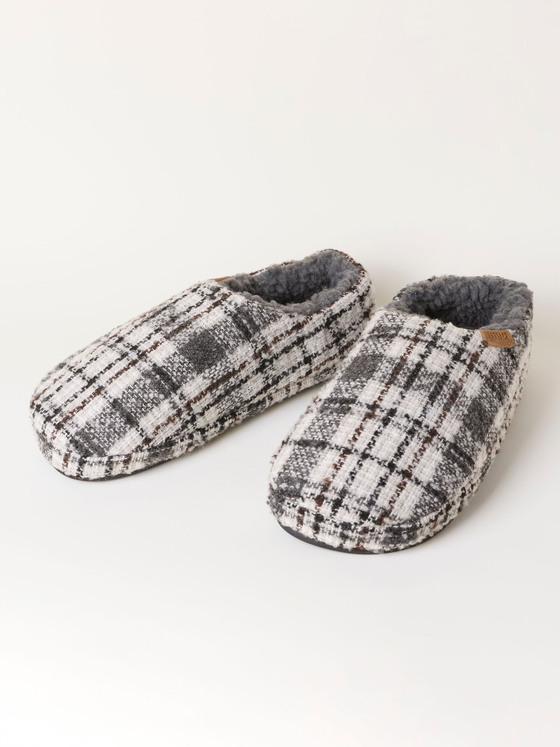Arthur Grey Checkered Mule Slipper - Image 2 of 3