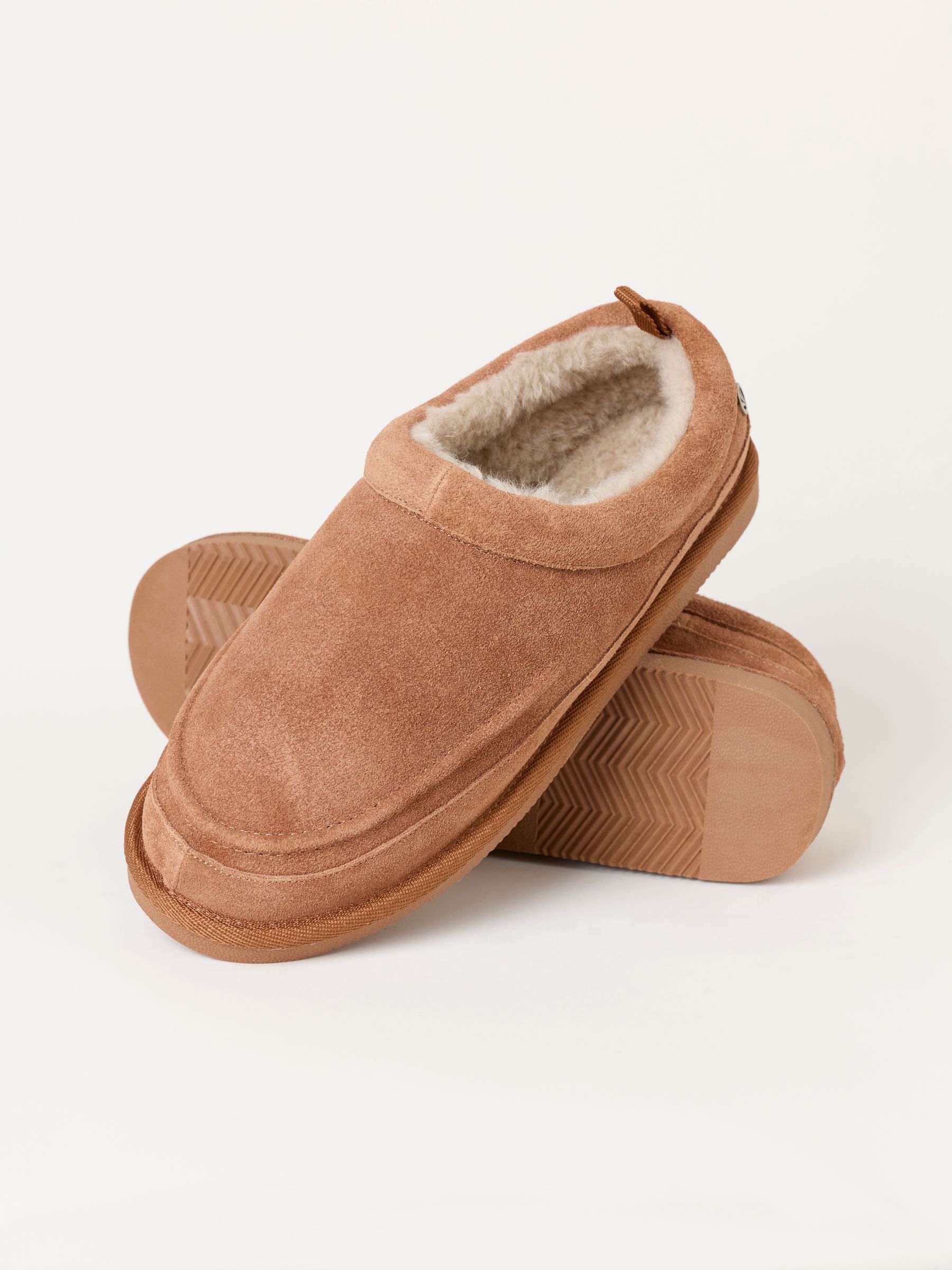 Lewis Tan Brown Suede Mule Slipper - Image 2 of 3