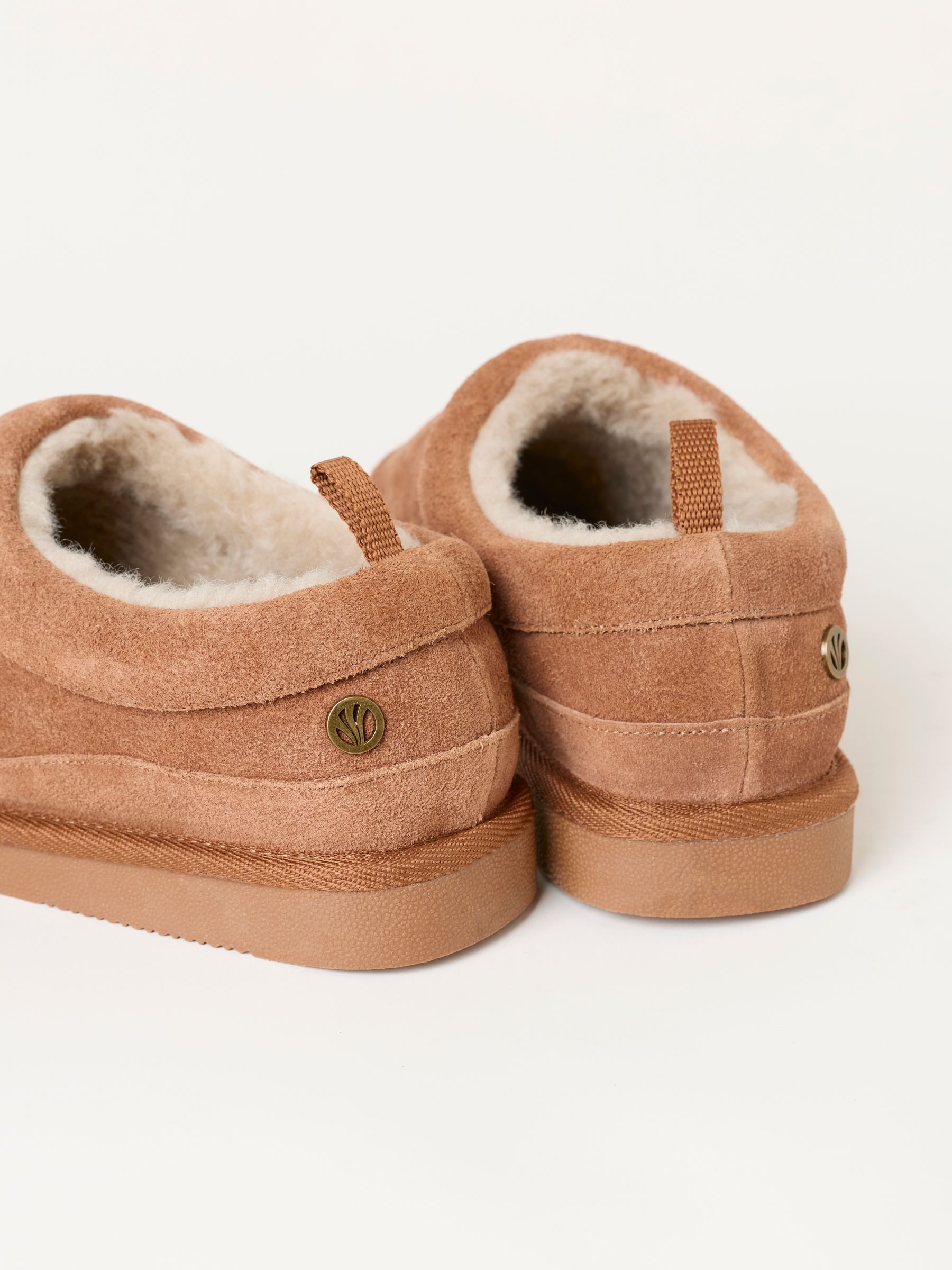 Lewis Tan Brown Suede Mule Slipper - Image 3 of 3 Lewis Tan Brown Suede Mule Slipper - Image 3 of 3