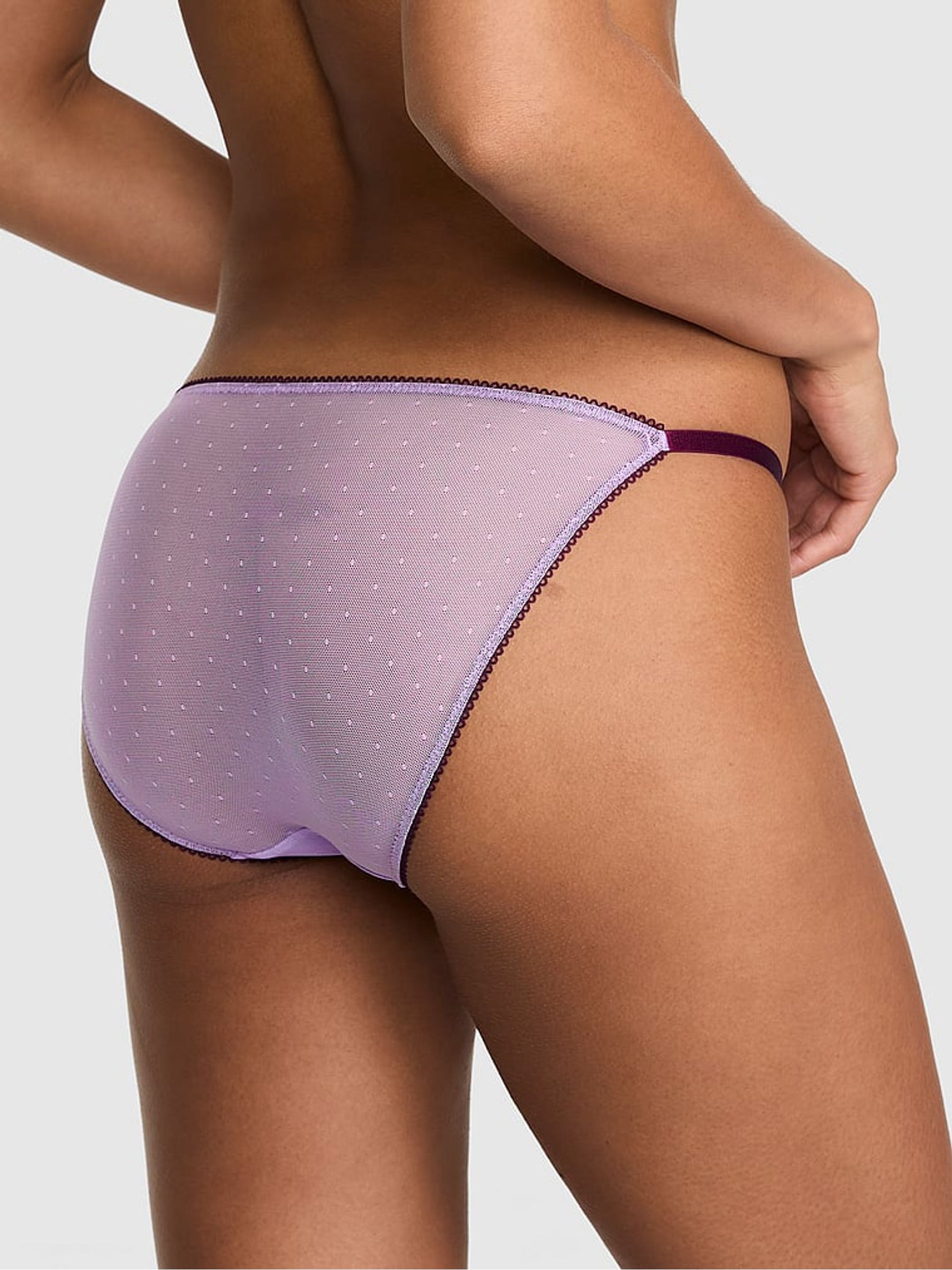 Pink Berry String Bikini Pop Stitch Embroidery Knickers - Image 2 of 2