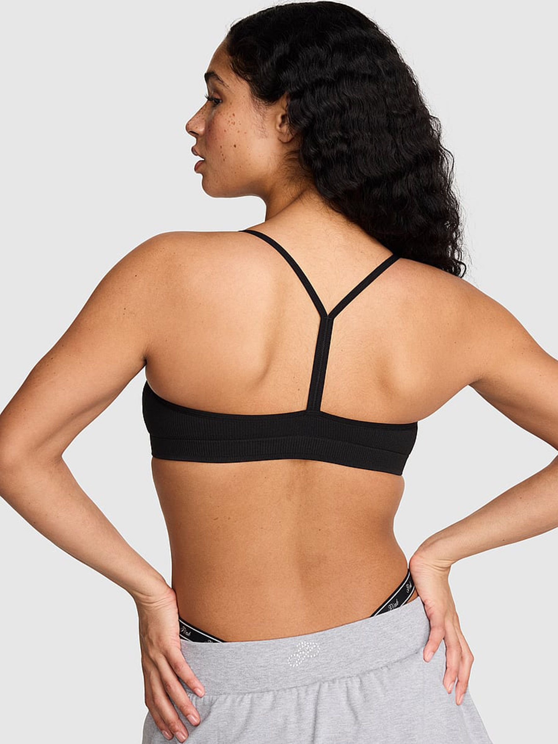 Black Seamless Sports Bra - Image 2 of 2