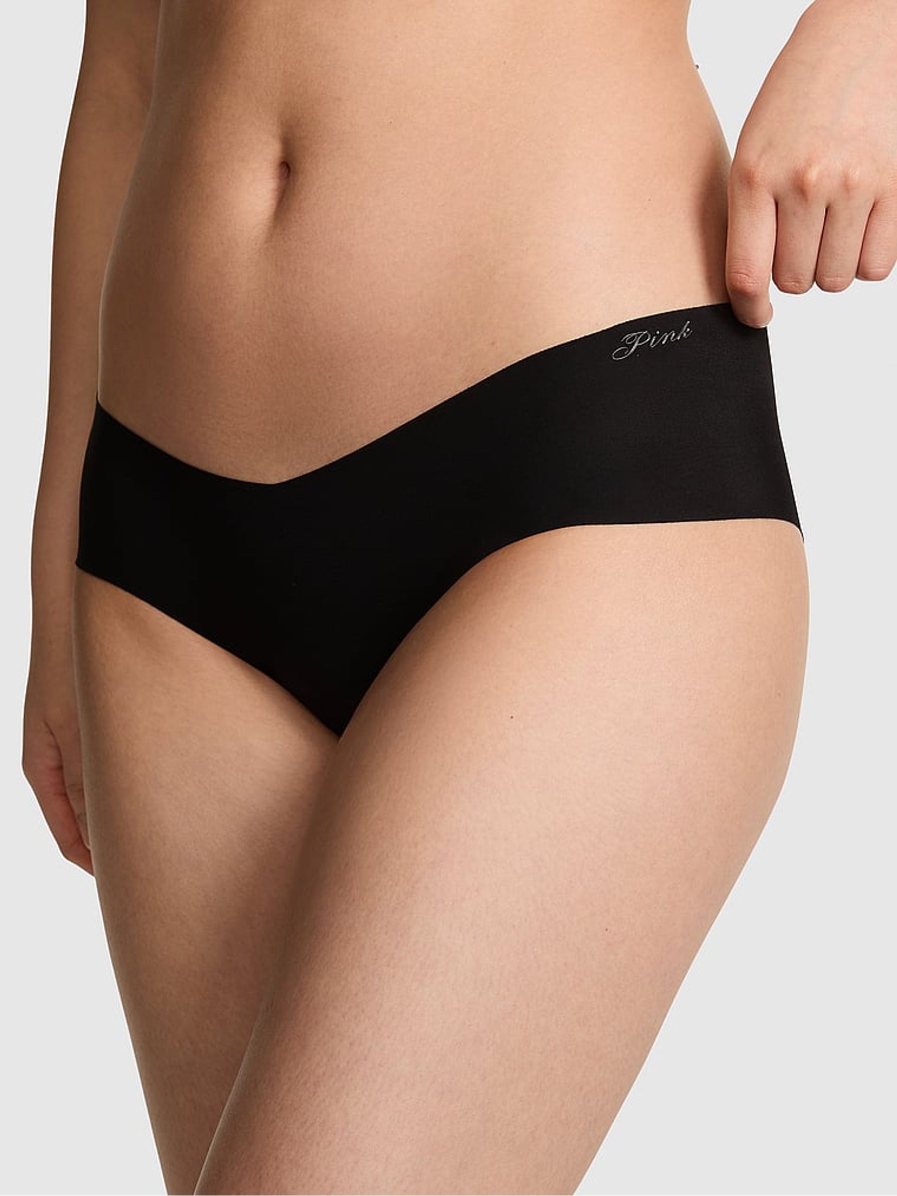 Black/Grey/Nude/Pink Hipster 5 Pack No Show Knickers - Image 2 of 3