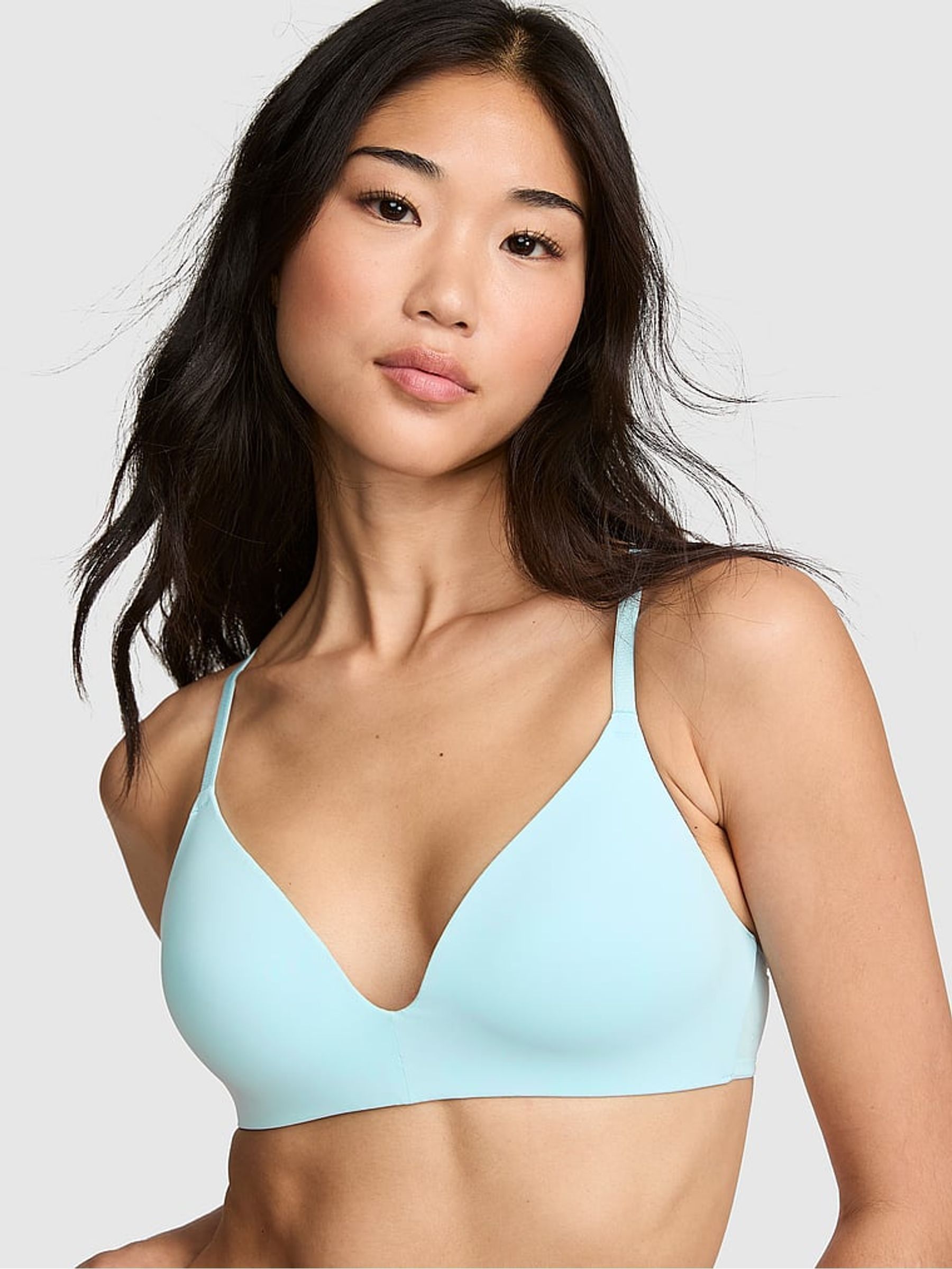 Stream Blue Non Wired Lightly Lined Bra - Image 1 of 2 Stream Blue Non Wired Lightly Lined Bra - Image 1 of 2