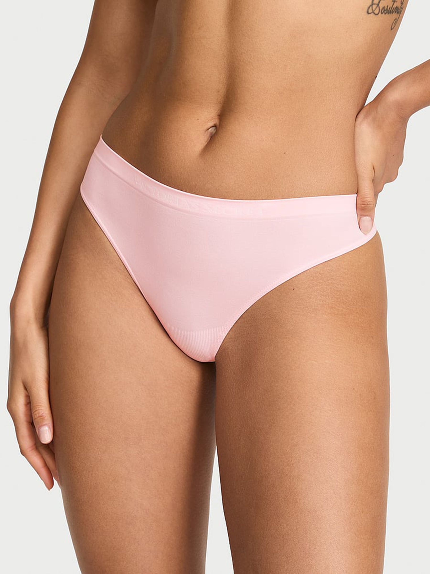 Angel Pink Thong Knickers - Image 1 of 2